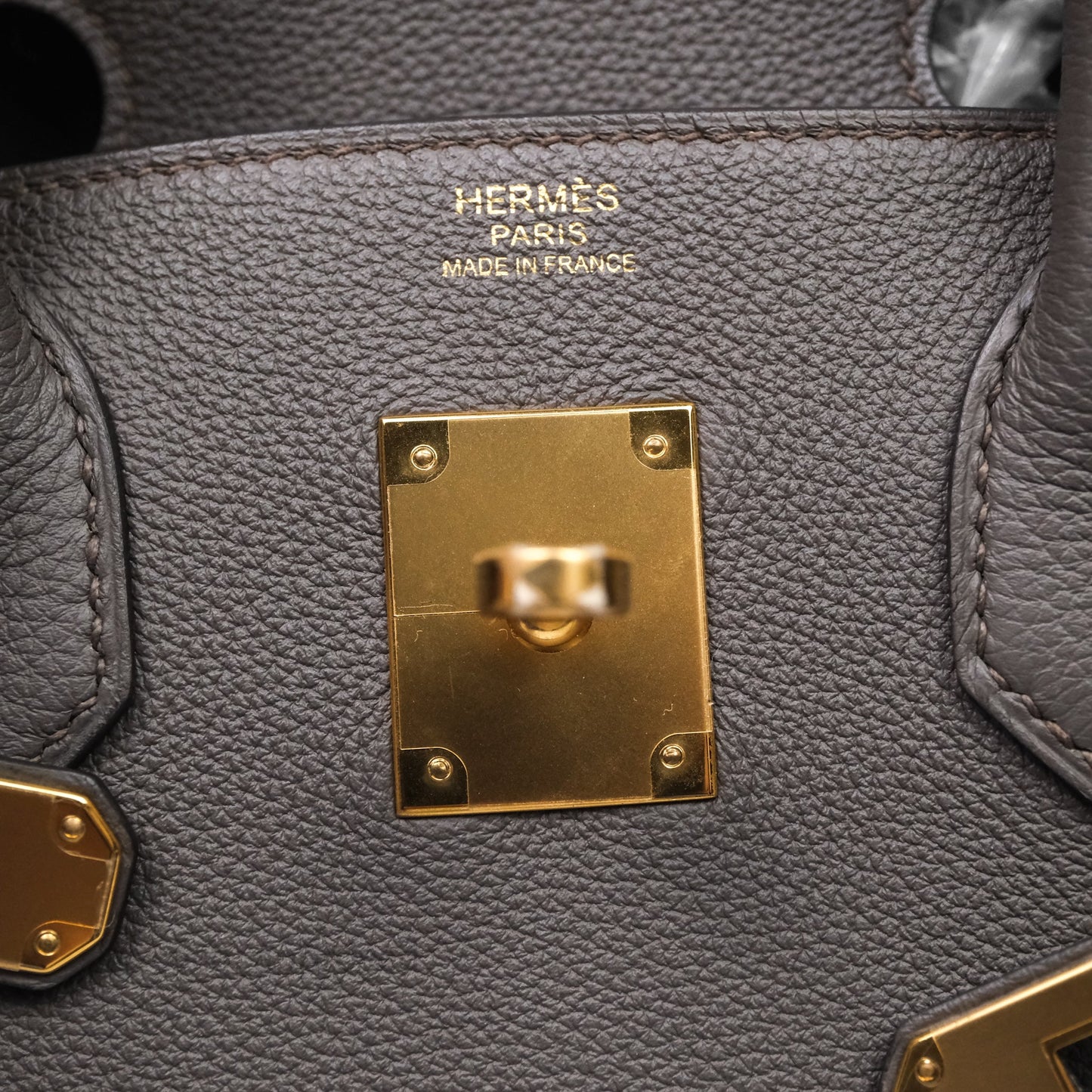 Hermès Birkin 30 Gris Asphalte Togo Gold Hardware