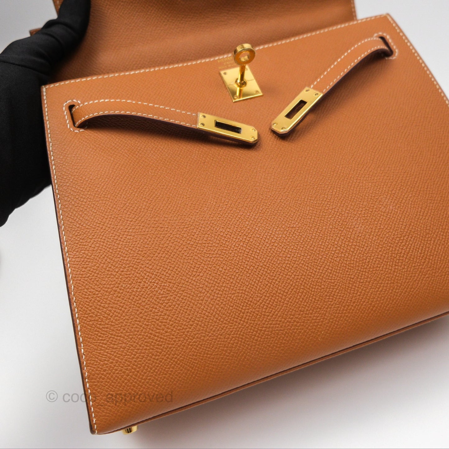 Hermès Kelly 25 Sellier Gold 37 Epsom Gold Hardware