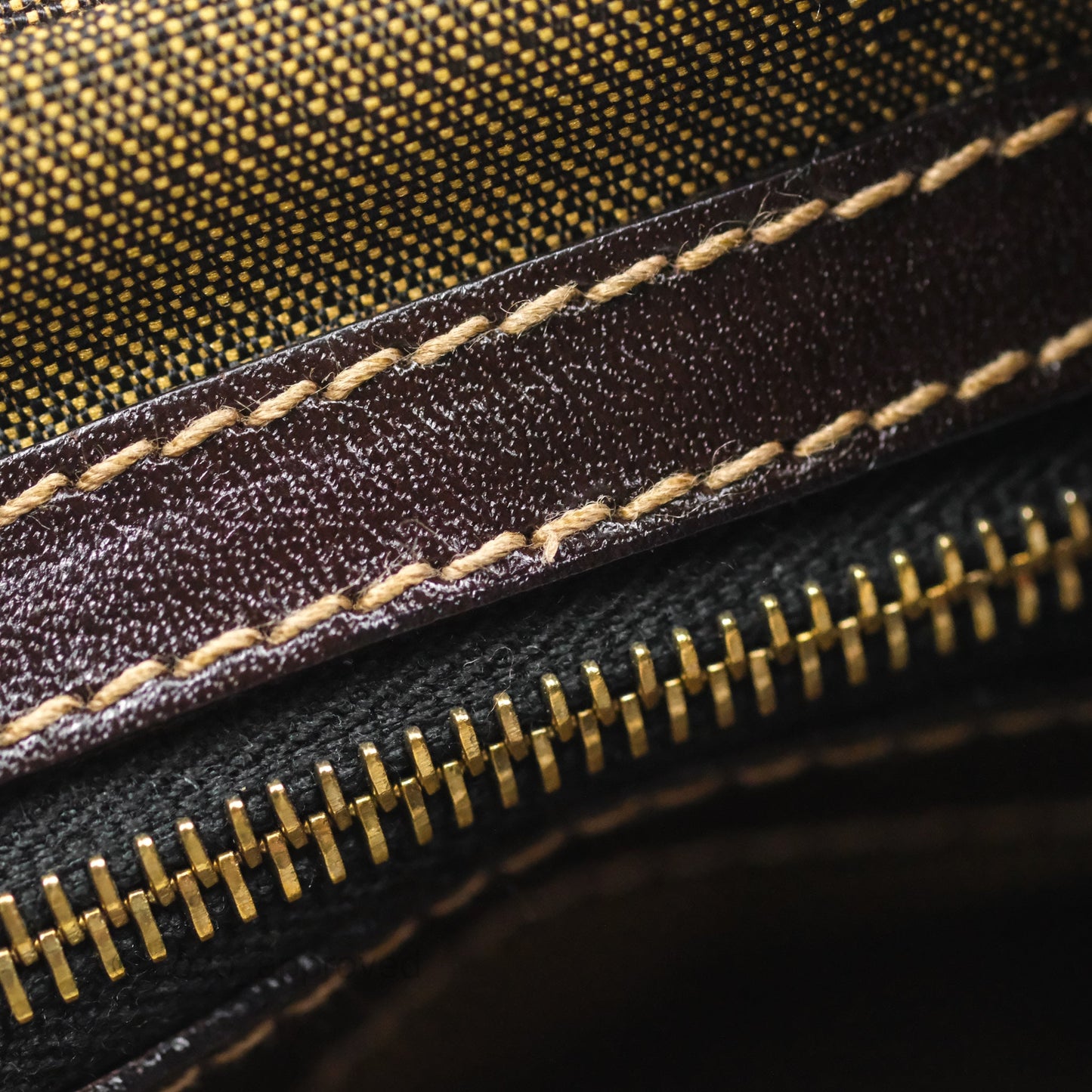 Fendi Vintage Zucca Hobo Shoulder Bag Brown