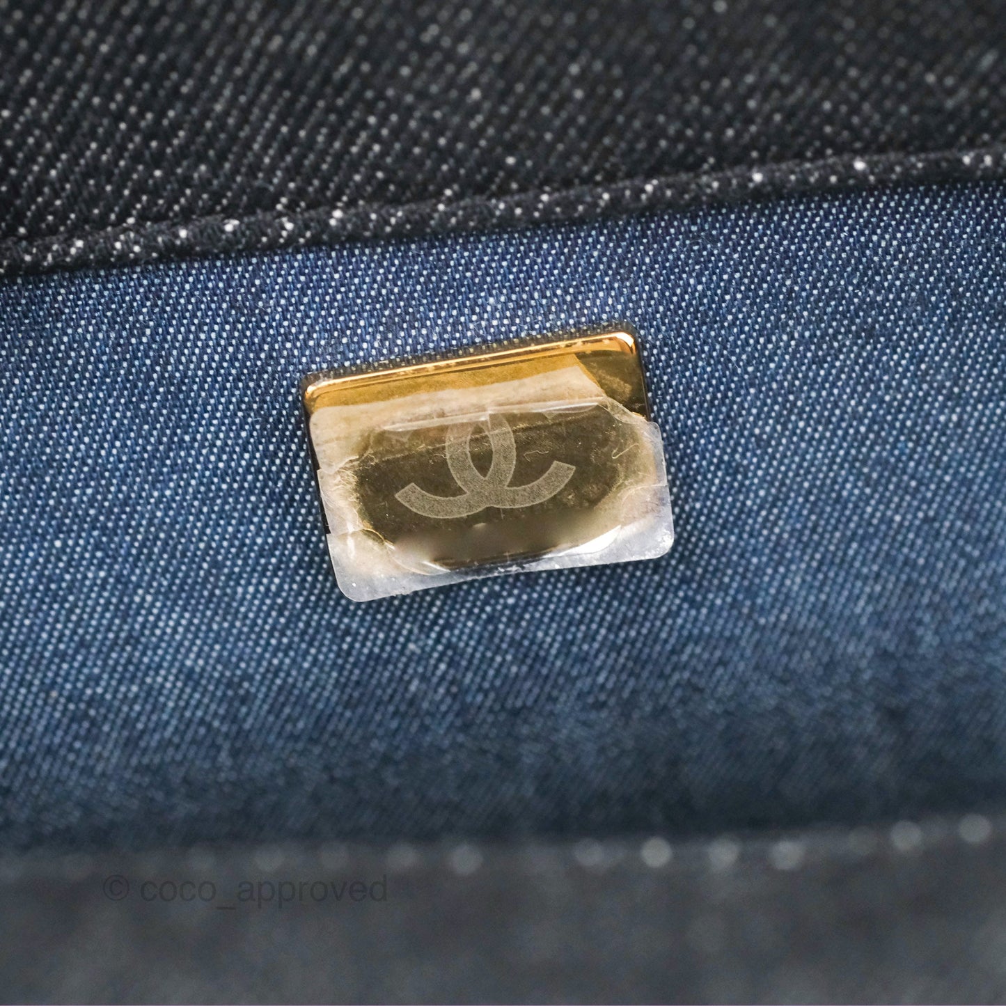 Chanel Medium Funky Town Flap Denim Aged Gold Hardware 22S