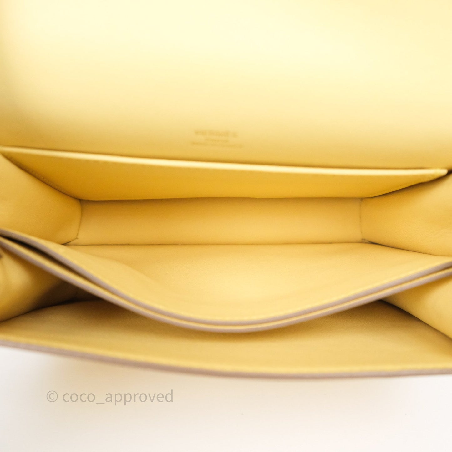 Hermès Roulis Mini 18 Jaune Poussin 1Z Swift Gold Hardware
