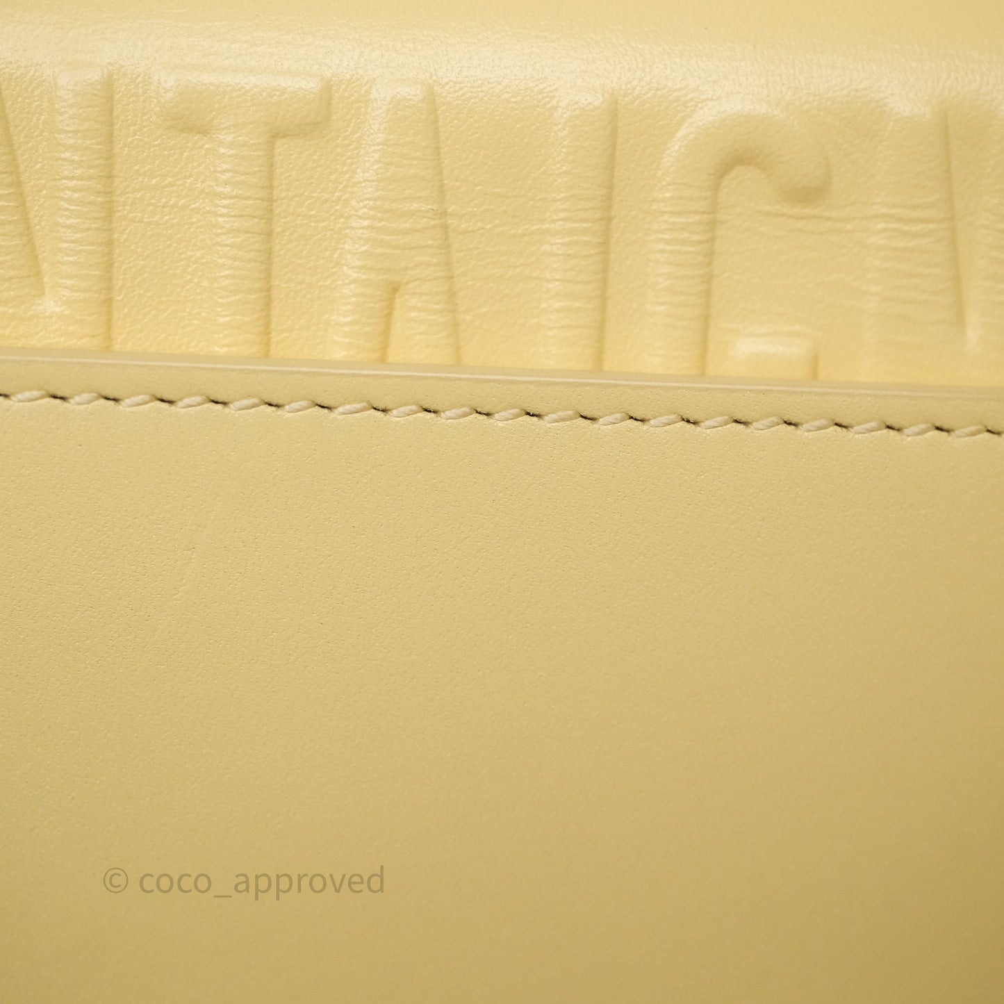 Christian Dior Small Bobby Bag Yellow Calfskin Gold Hardware