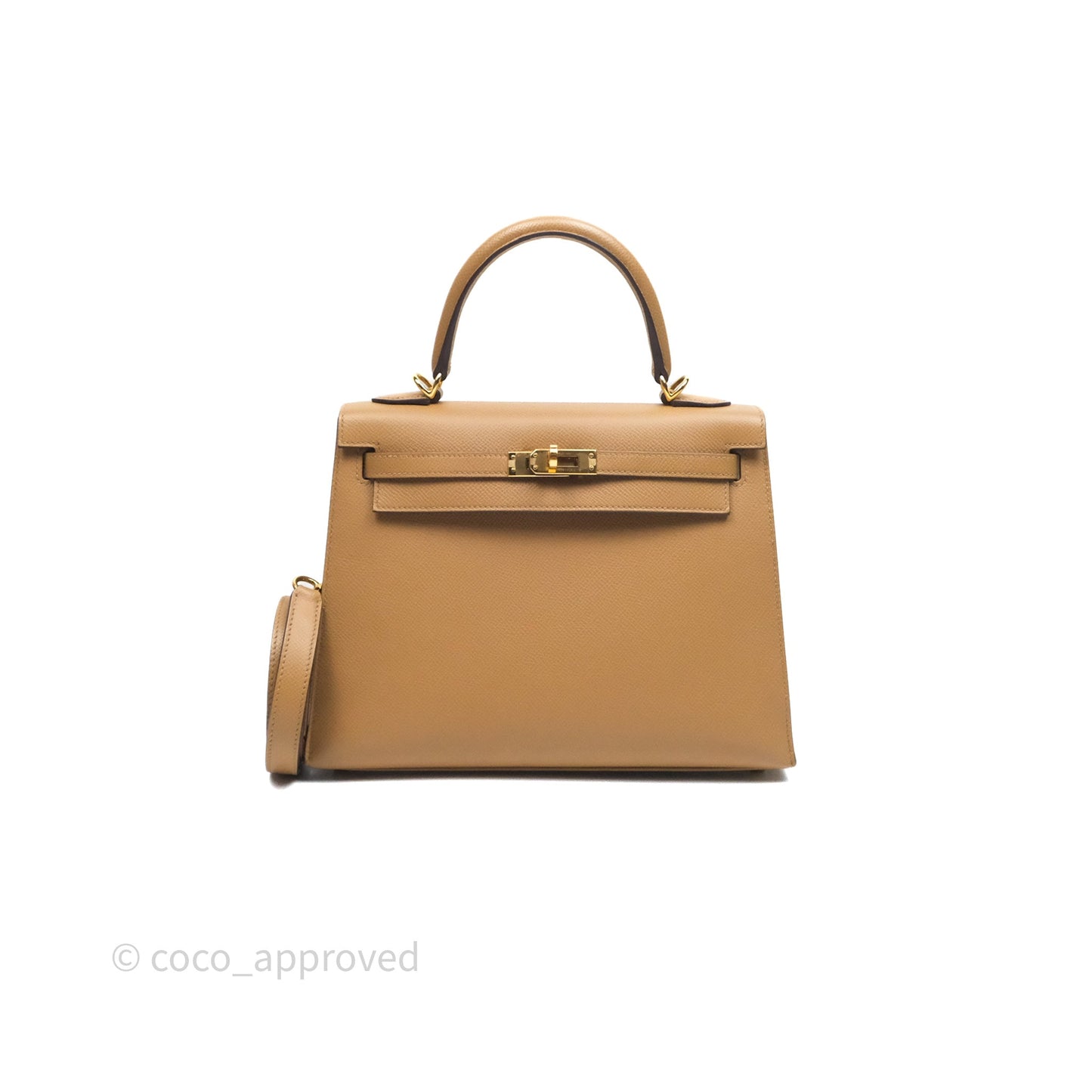 Hermès Sellier Kelly 25 Chai 0M Epsom Gold Hardware