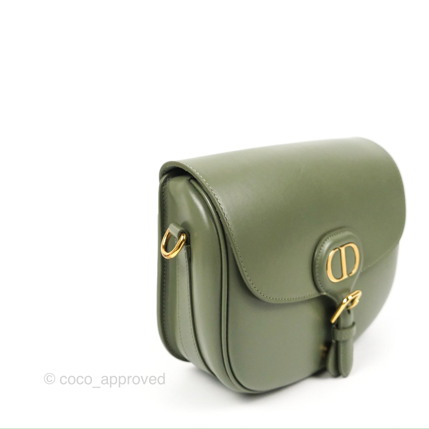 Dior Medium Bobby Bag Cedar Green Calfskin Gold Hardware