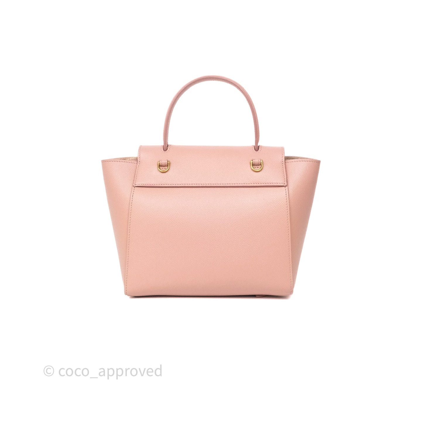 Celine Nano Belt Bag Vintage Pink Grained Calfskin Gold Hardware