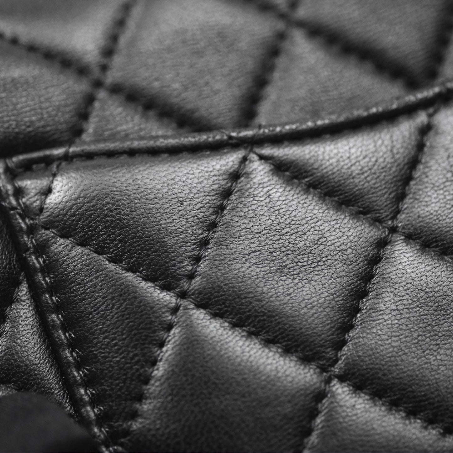 Chanel Quilted Mini Rectangular Flap Black Lambskin Silver Hardware