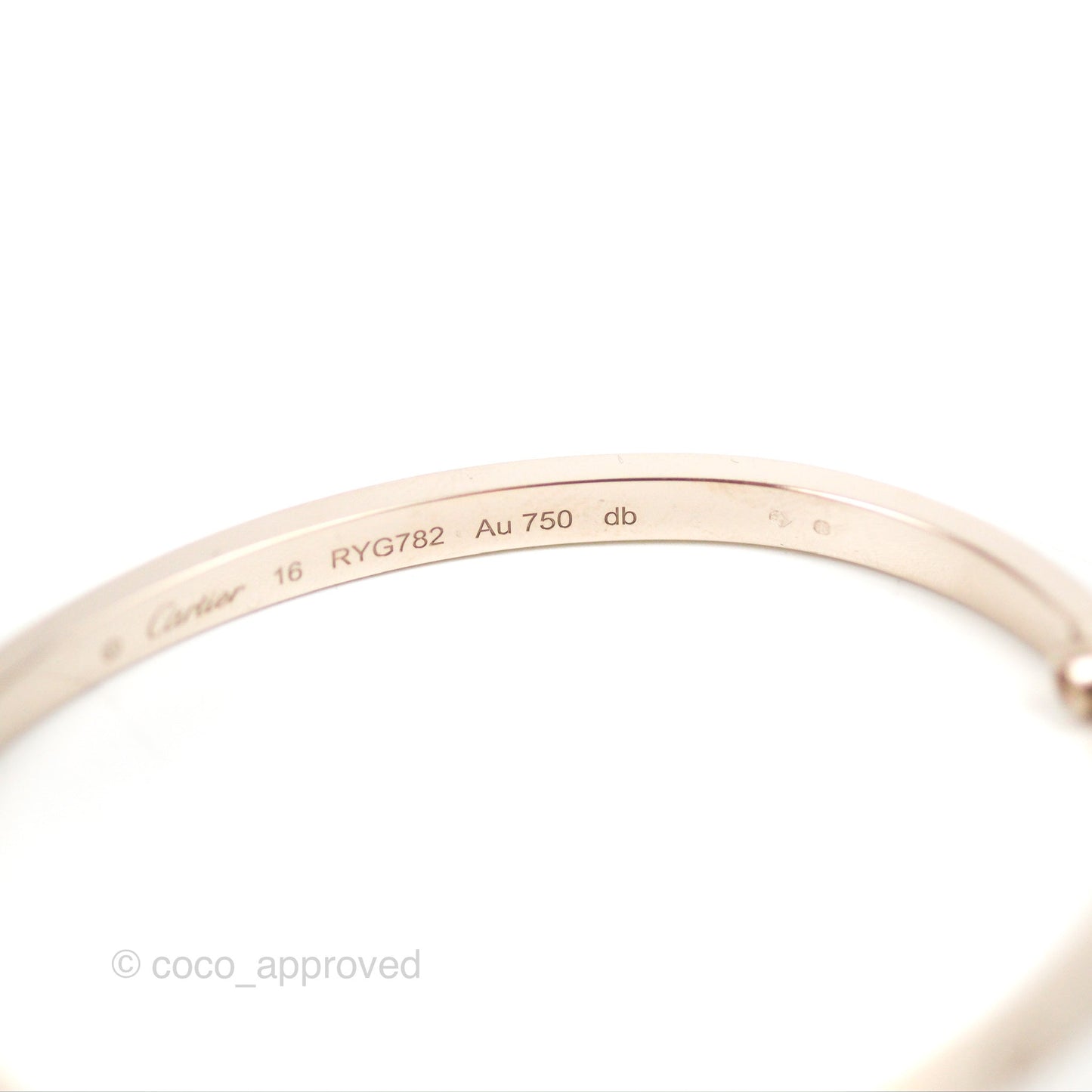 Cartier Small Love Bracelet White Gold Size 16