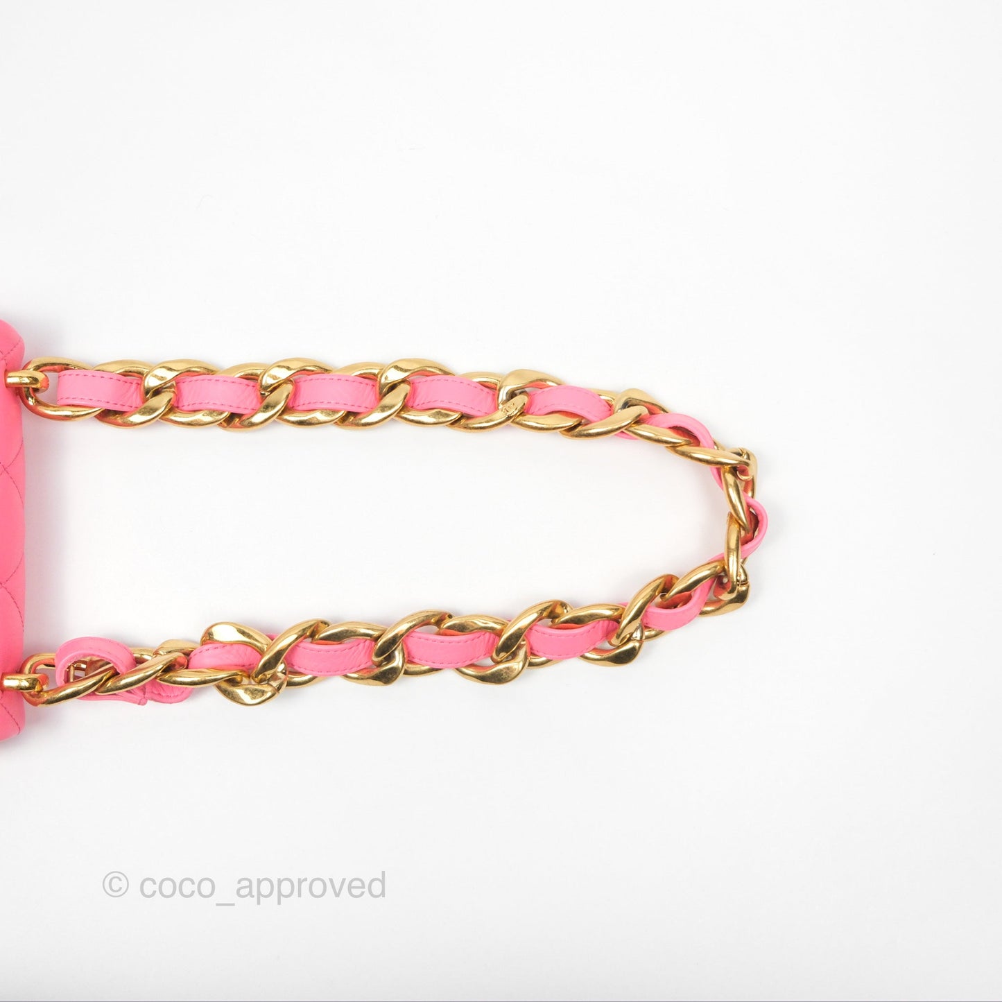 Chanel Quilted Mini CC Funky Town Flap Pink Lambskin Aged Gold Hardware