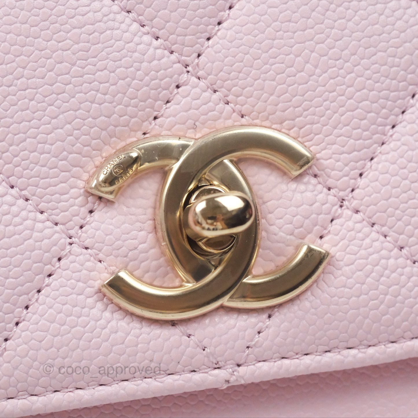 Chanel Quilted Small Business Affinity Flap Light Pink Caviar Gold Hardware