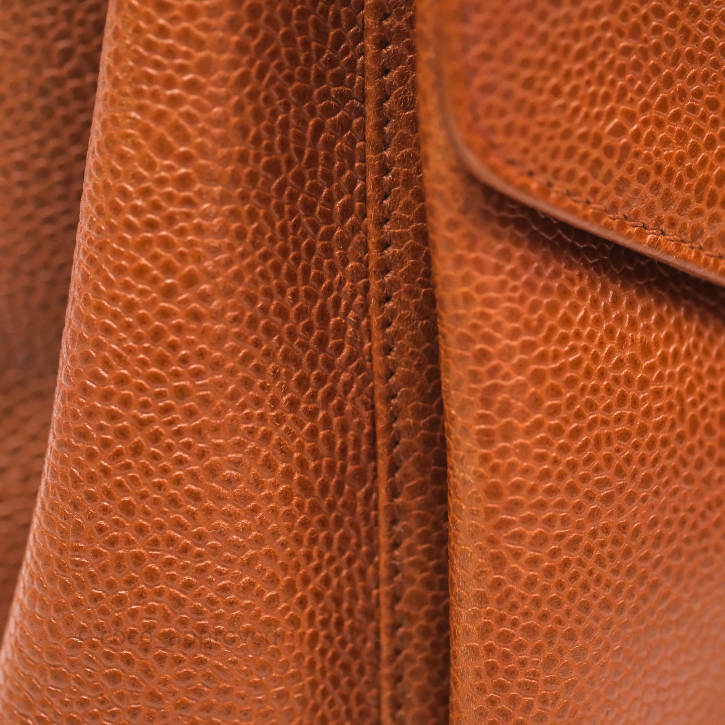 Chanel Vintage Tote Caramel Caviar 24K Gold Hardware