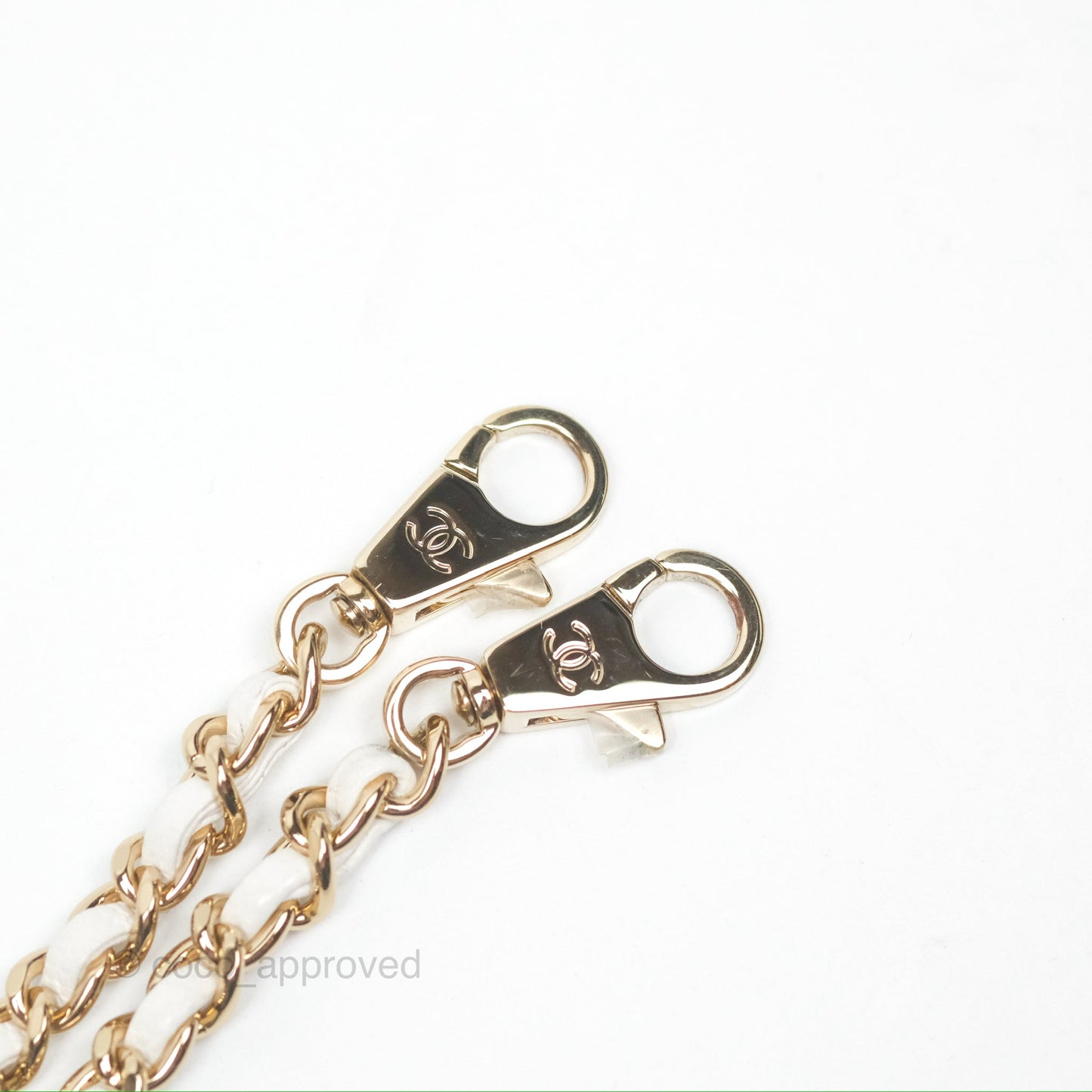 Chanel Extra Mini Quilted Coco Handle White Caviar Gold Hardware