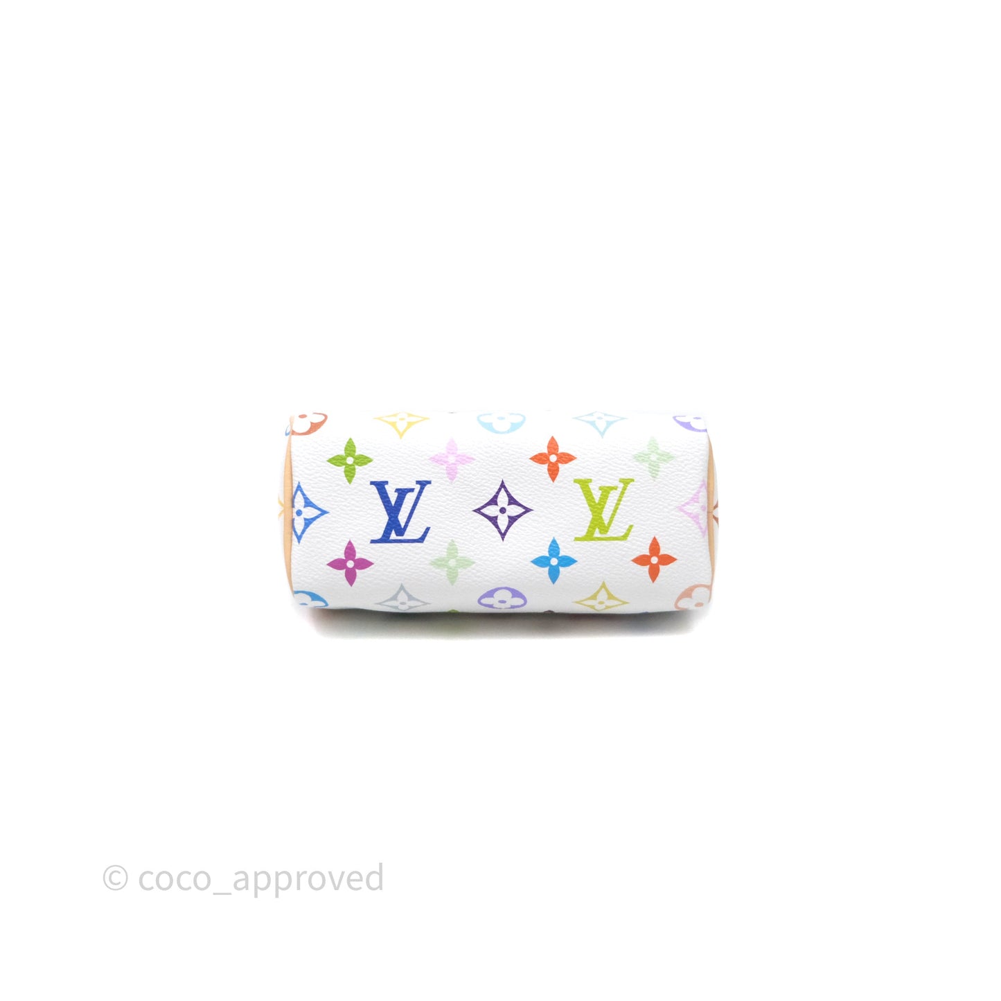 LV x TM Speedy Nano Speedy Multicolore Blanc Monogram Canvas
