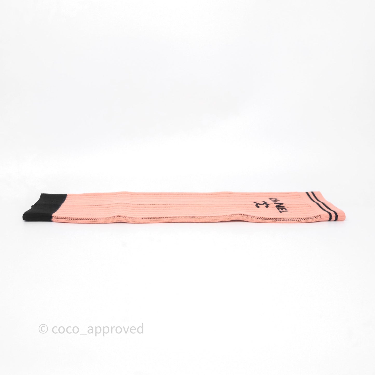 Chanel Branded CC Logo Pink Leg Warmers