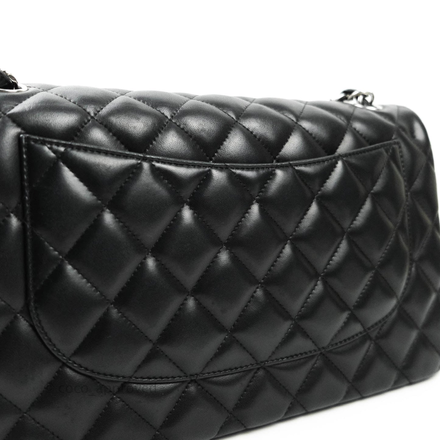 Chanel Jumbo Double Flap Black Lambskin Silver Hardware⁣⁣