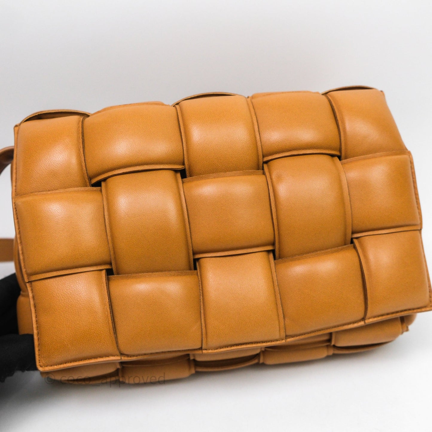Bottega Veneta Padded Cassette Camel Lambskin
