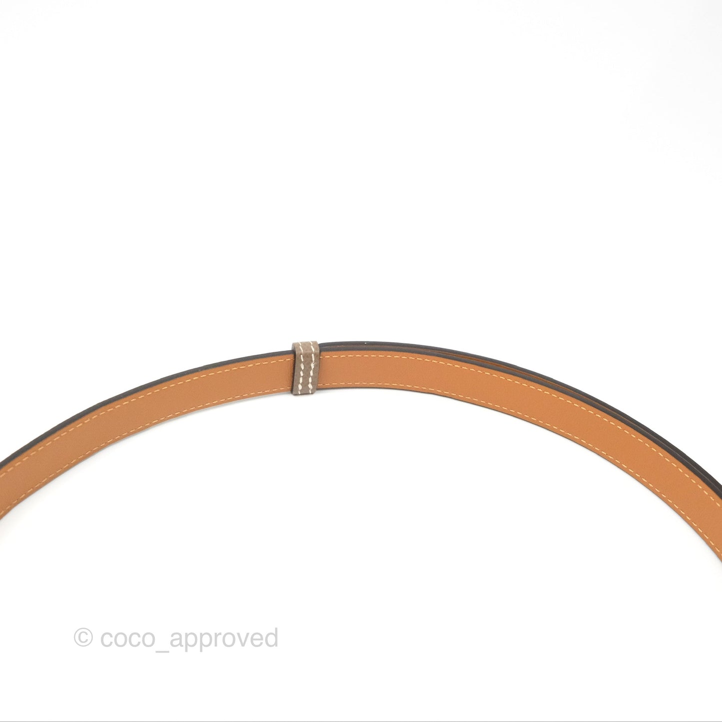 Hermès Epsom Kelly Buckle Belt Etoupe Gold Hardware