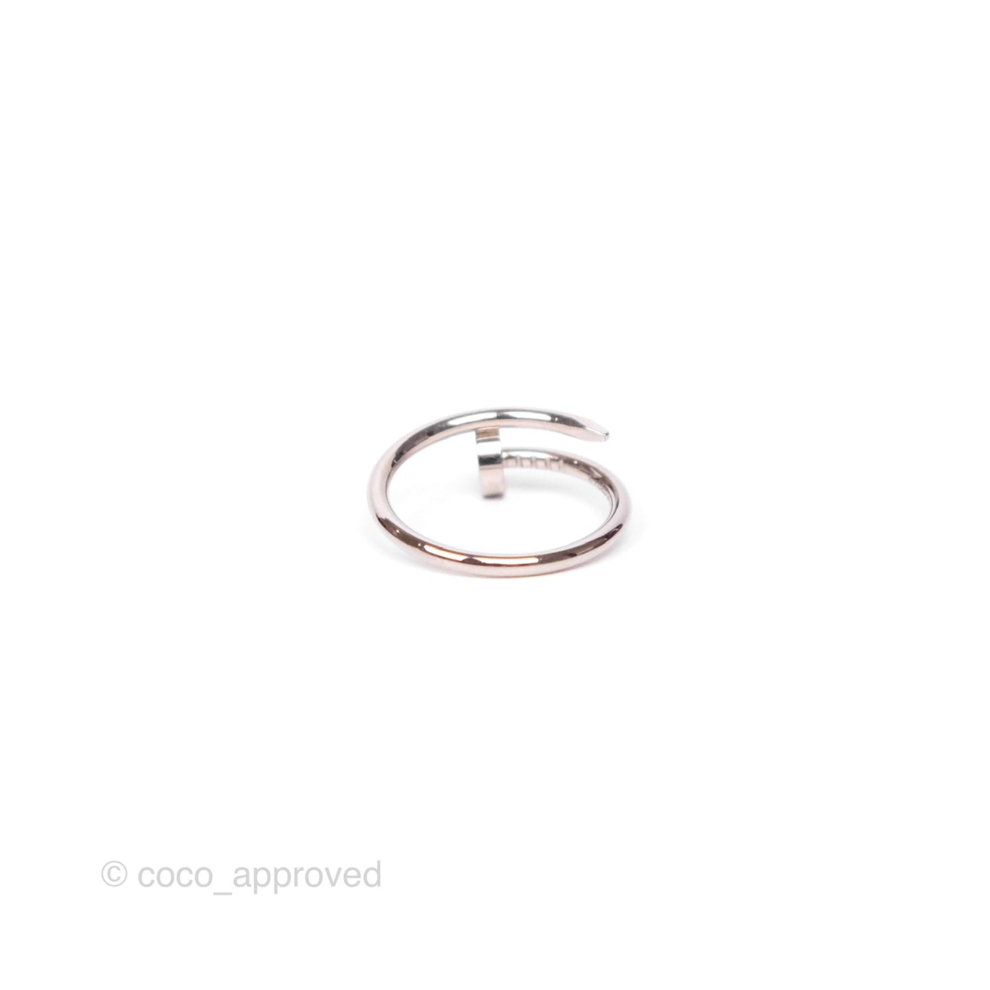 Cartier Juste un Clou Ring Small Model White Gold Size 52