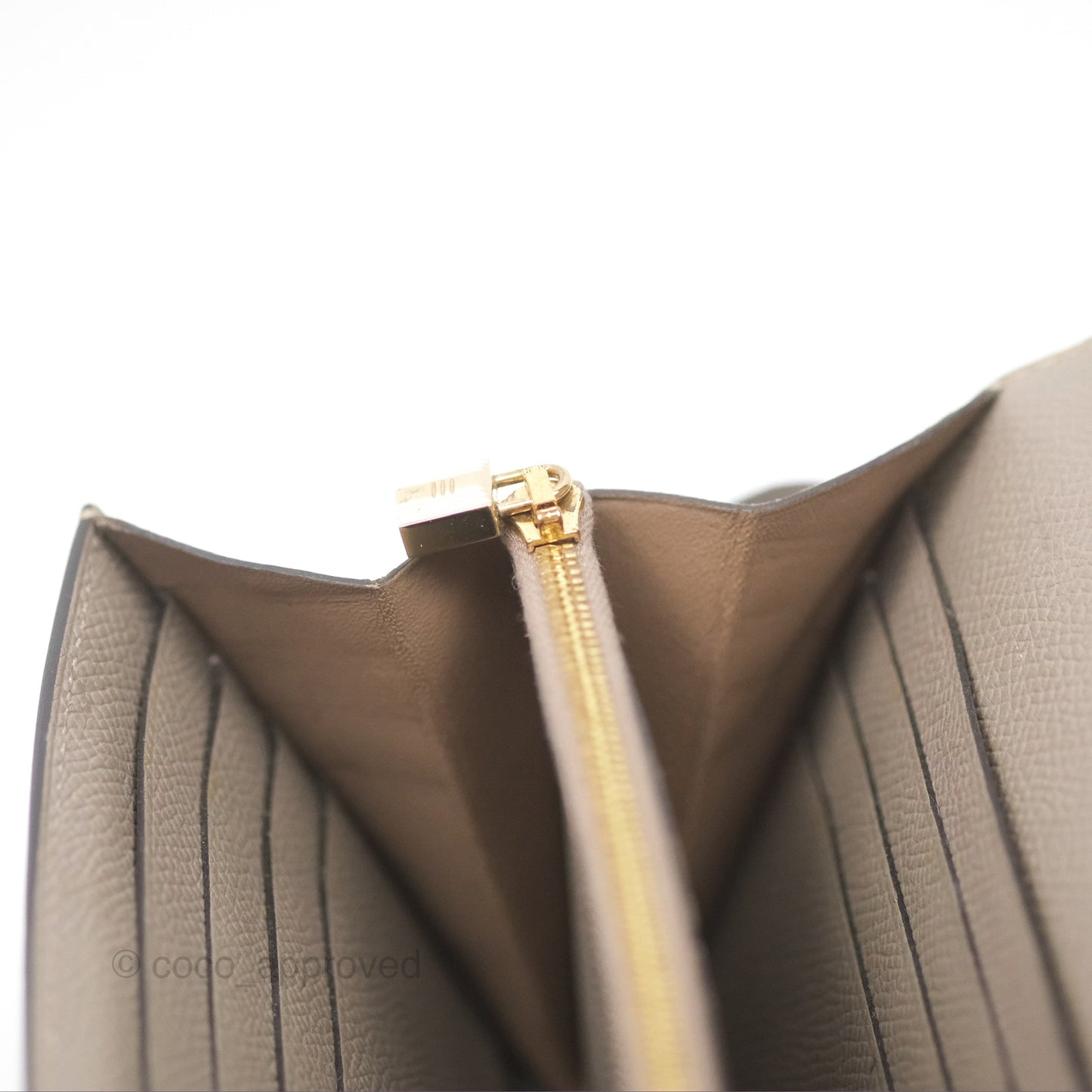Hermès Kelly Wallet Gris Asphalte M8 Epsom Gold Hardware