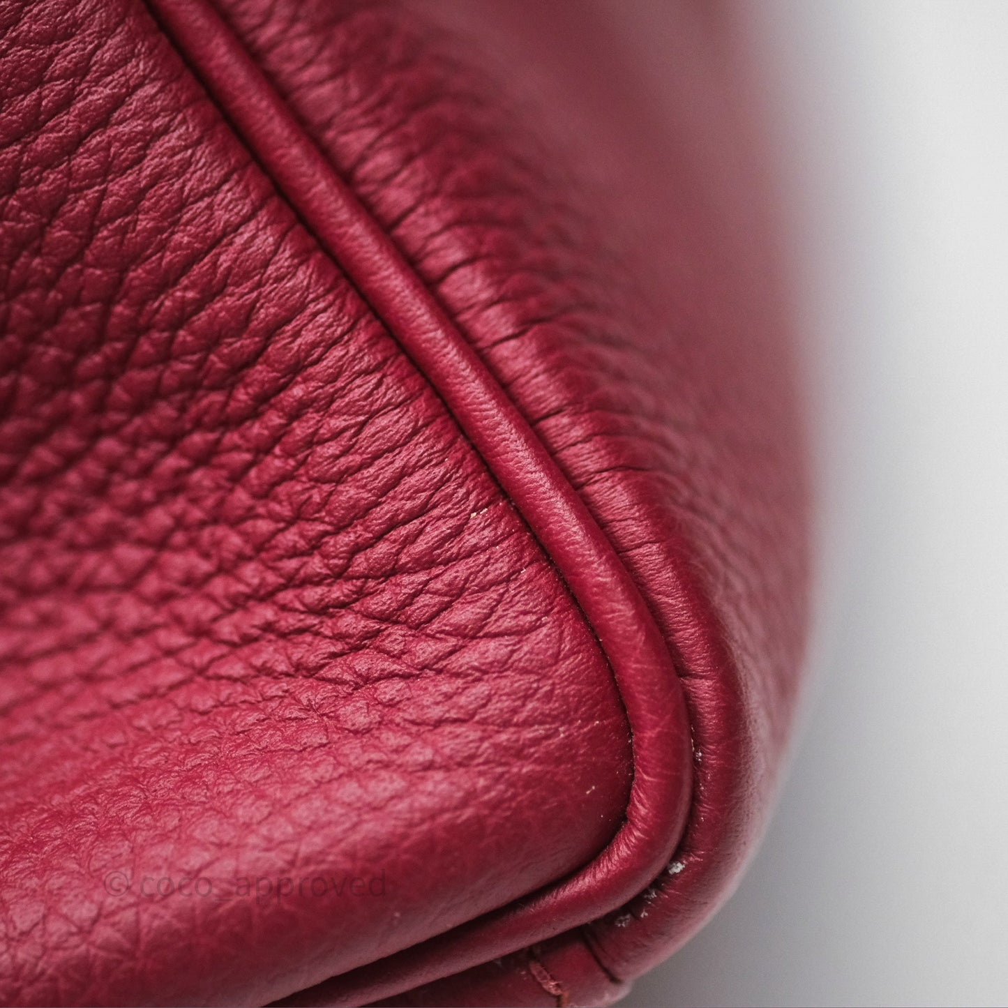 Hermès Kelly 32 Retourne Rouge Grenat K1 Togo Gold Hardware