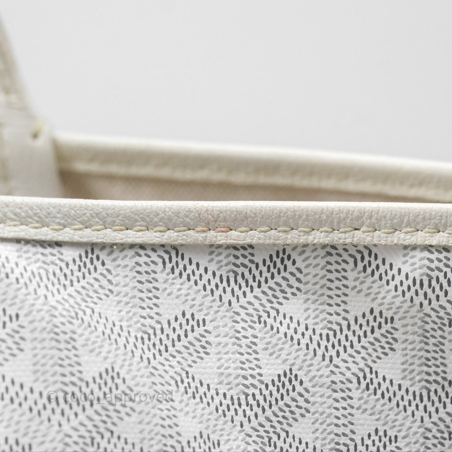 Goyard Saint Louis Tote Bag GM Blanc White