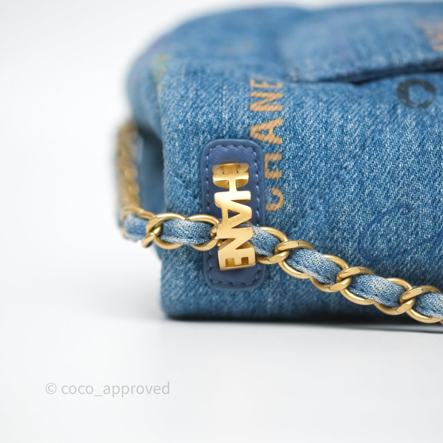 Chanel Small Denim Mood Flap Quilted Blue Multicolor