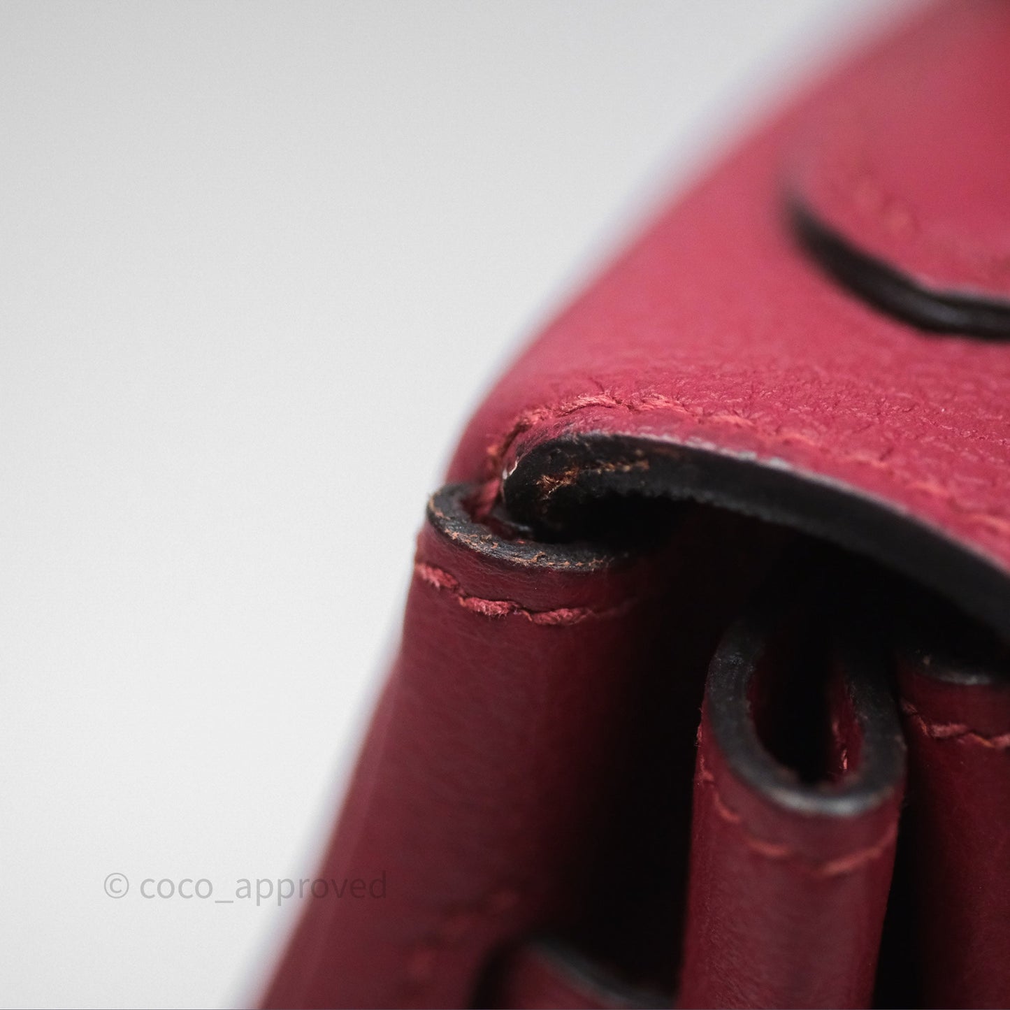 Hermès Kelly 32 Retourne Rouge Grenat K1 Togo Gold Hardware