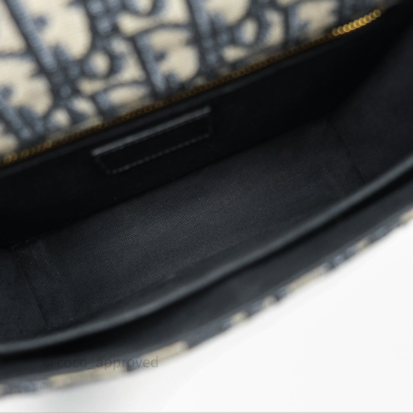 Christian Dior 30 Montaigne Bag Blue Dior Oblique Jacquard Gold Hardware