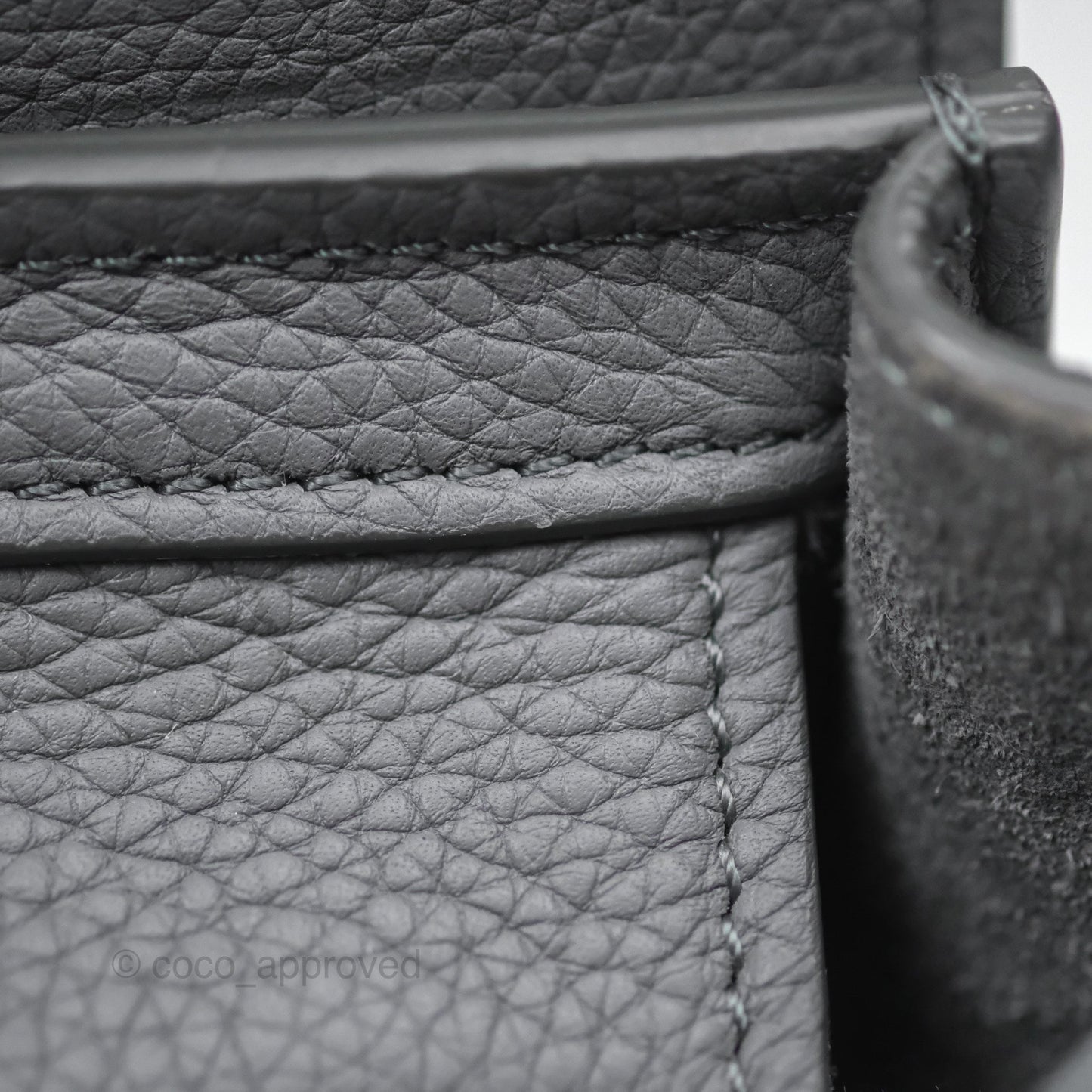 Celine Nano Luggage Bag Grey Drummed Calfskin