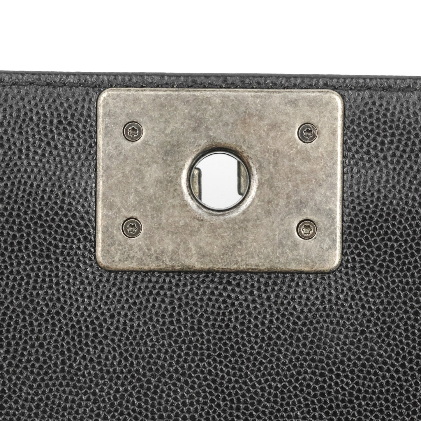 Chanel Quilted New Medium Boy Black Caviar Ruthenium Hardware