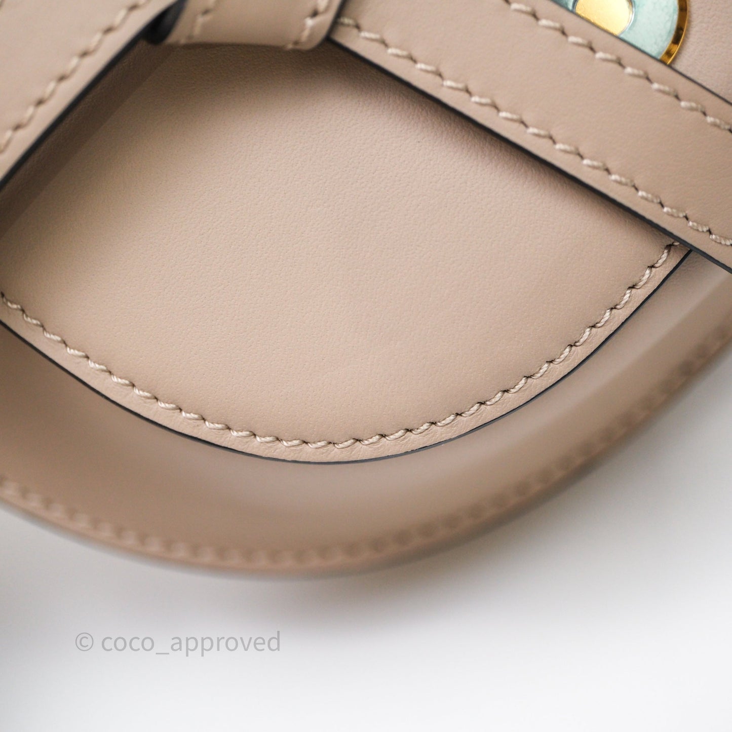 Loewe Mini Gate Dual Bag Beige Sand Soft Calfskin Jacquard Strap