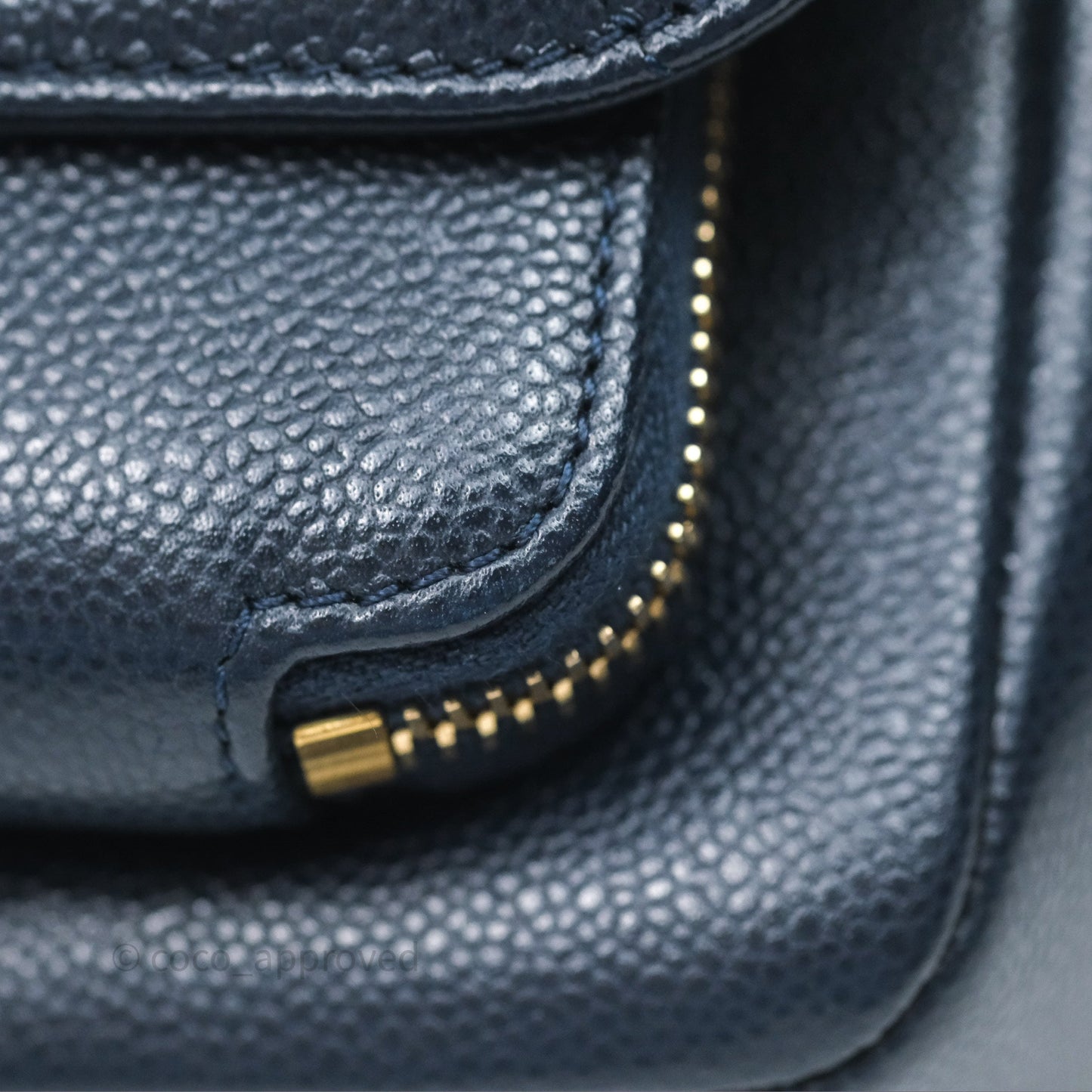 Chanel Quilted Small Business Affinity Flap Navy Caviar Gold Hardware