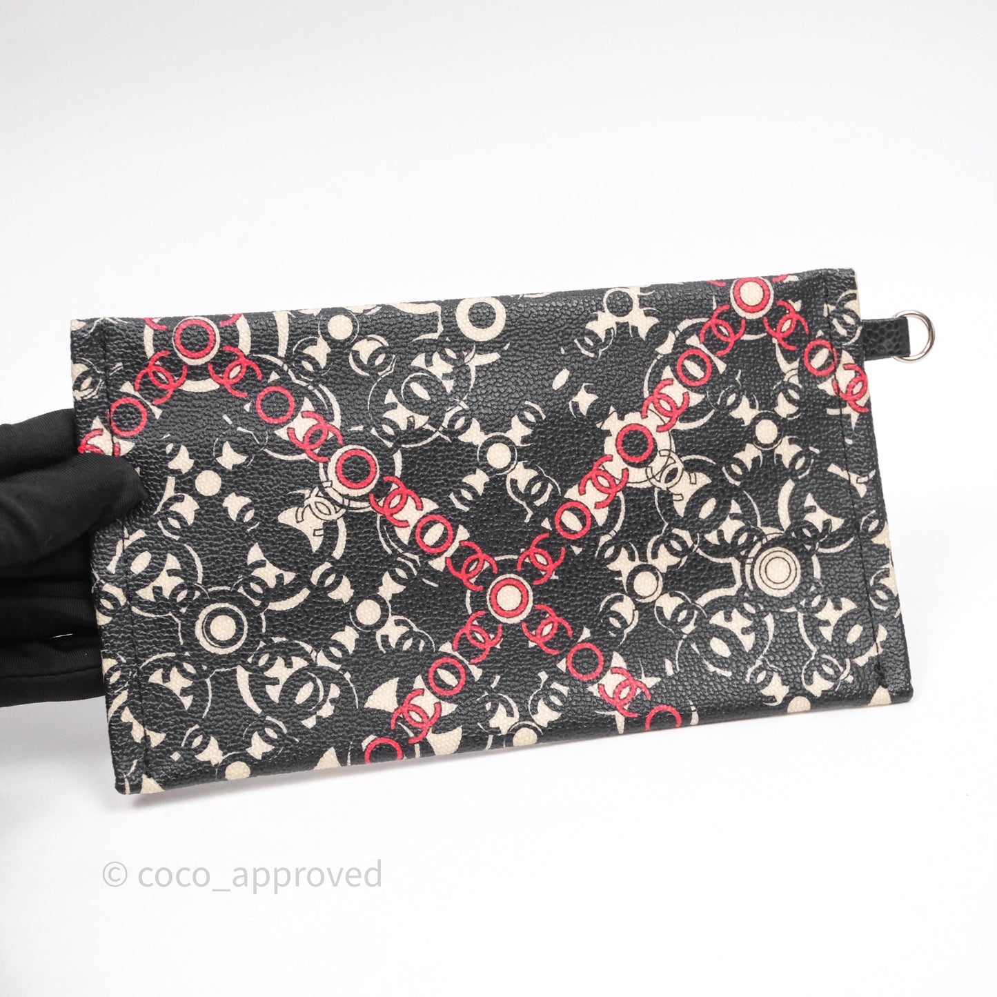 Chanel CC Print Logo Tote Bag Black