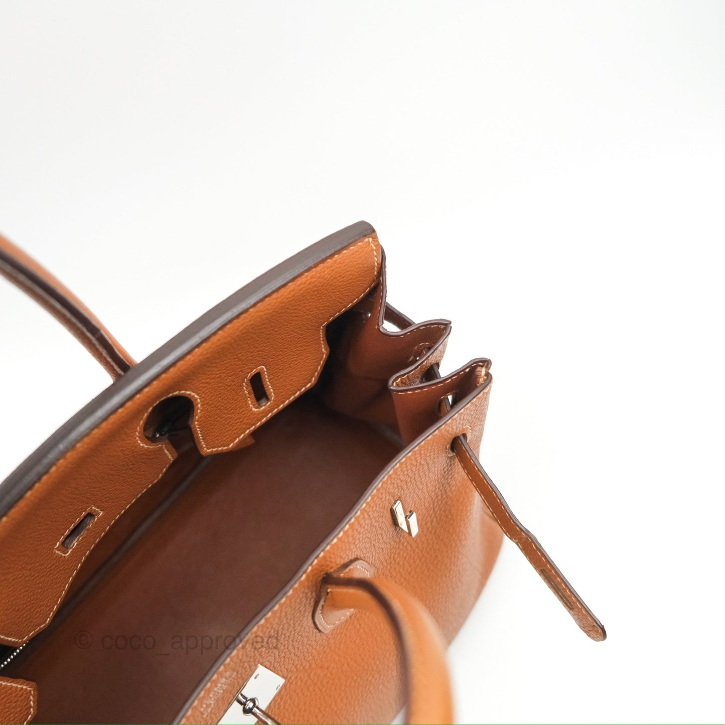 Hermès Birkin 30 Retourne Gold Clemence Palladium Hardware