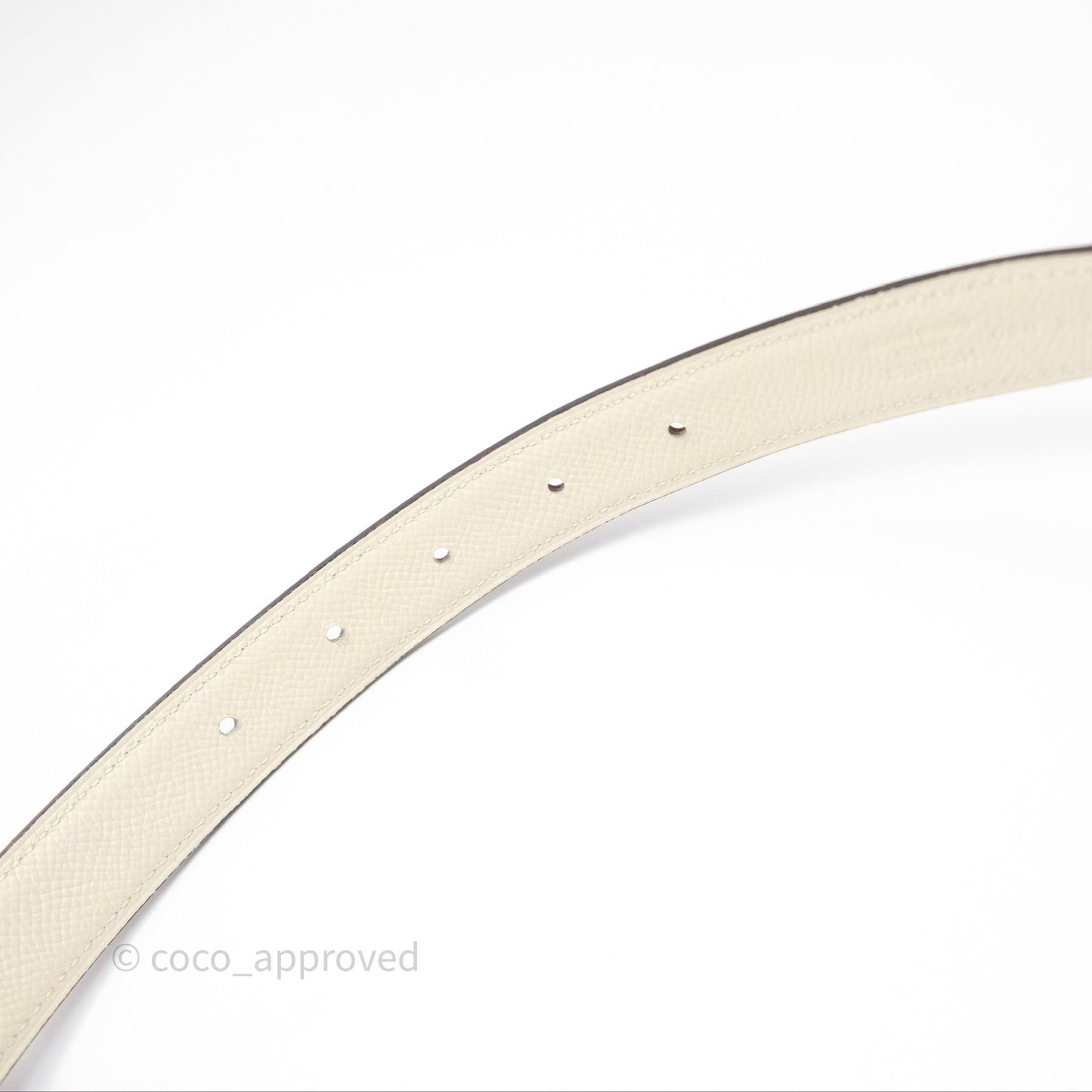 Hermès Clou De Selle Belt Buckle & Reversible Strap Gold/ Nata Palladium Hardware
