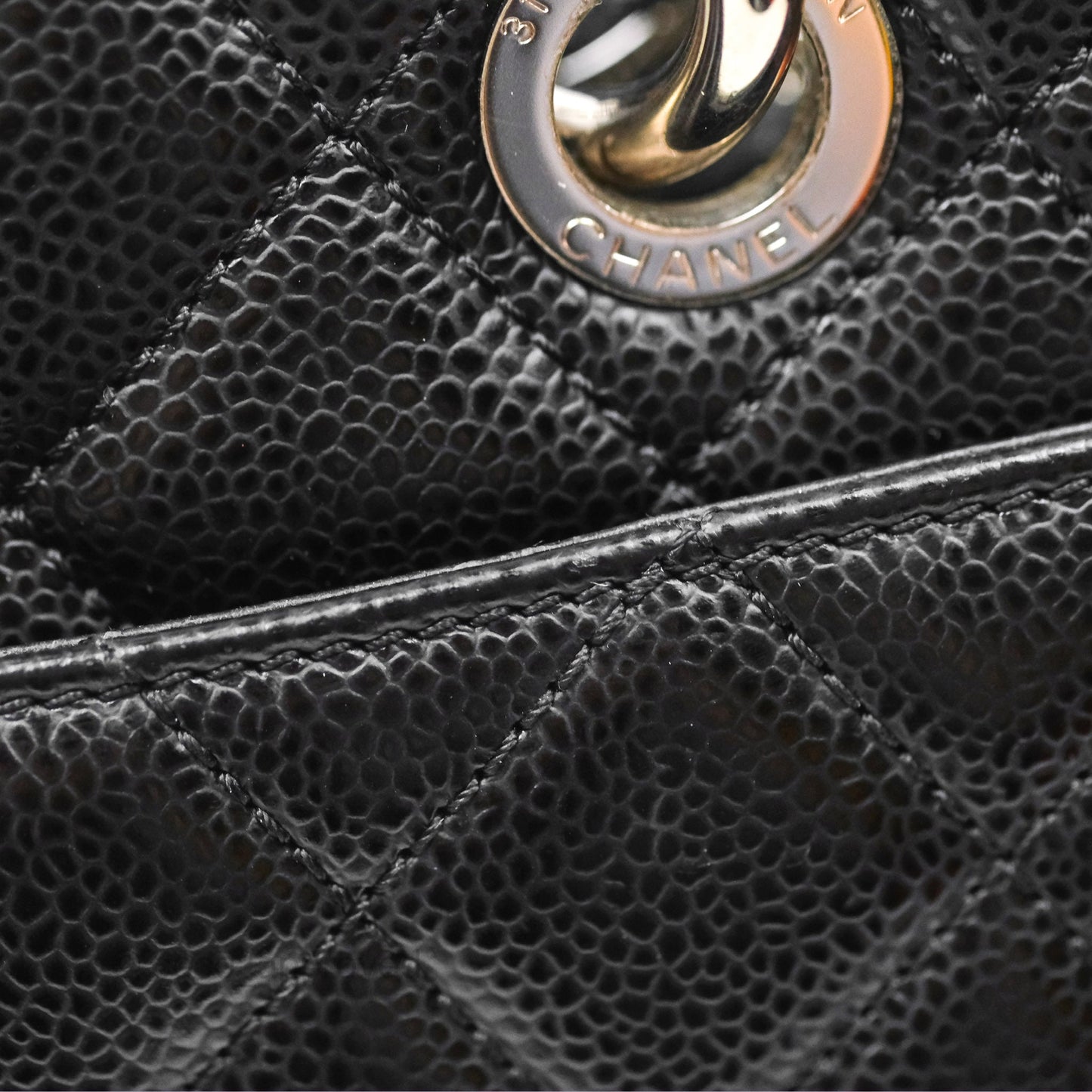 Chanel GST Black Caviar Silver Hardware