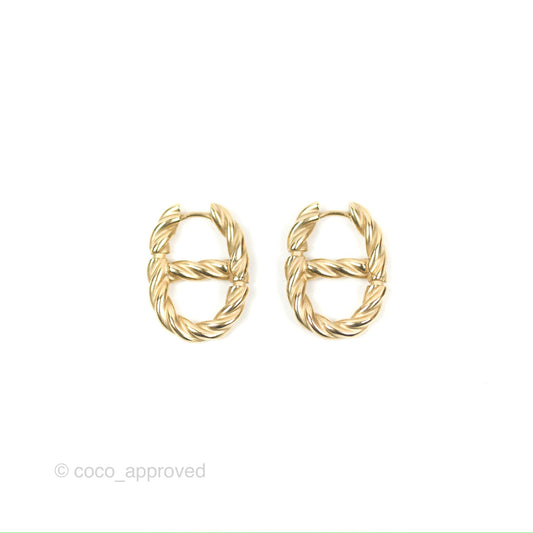 Dior 30 Montaigne Twist Earrings Gold Tone
