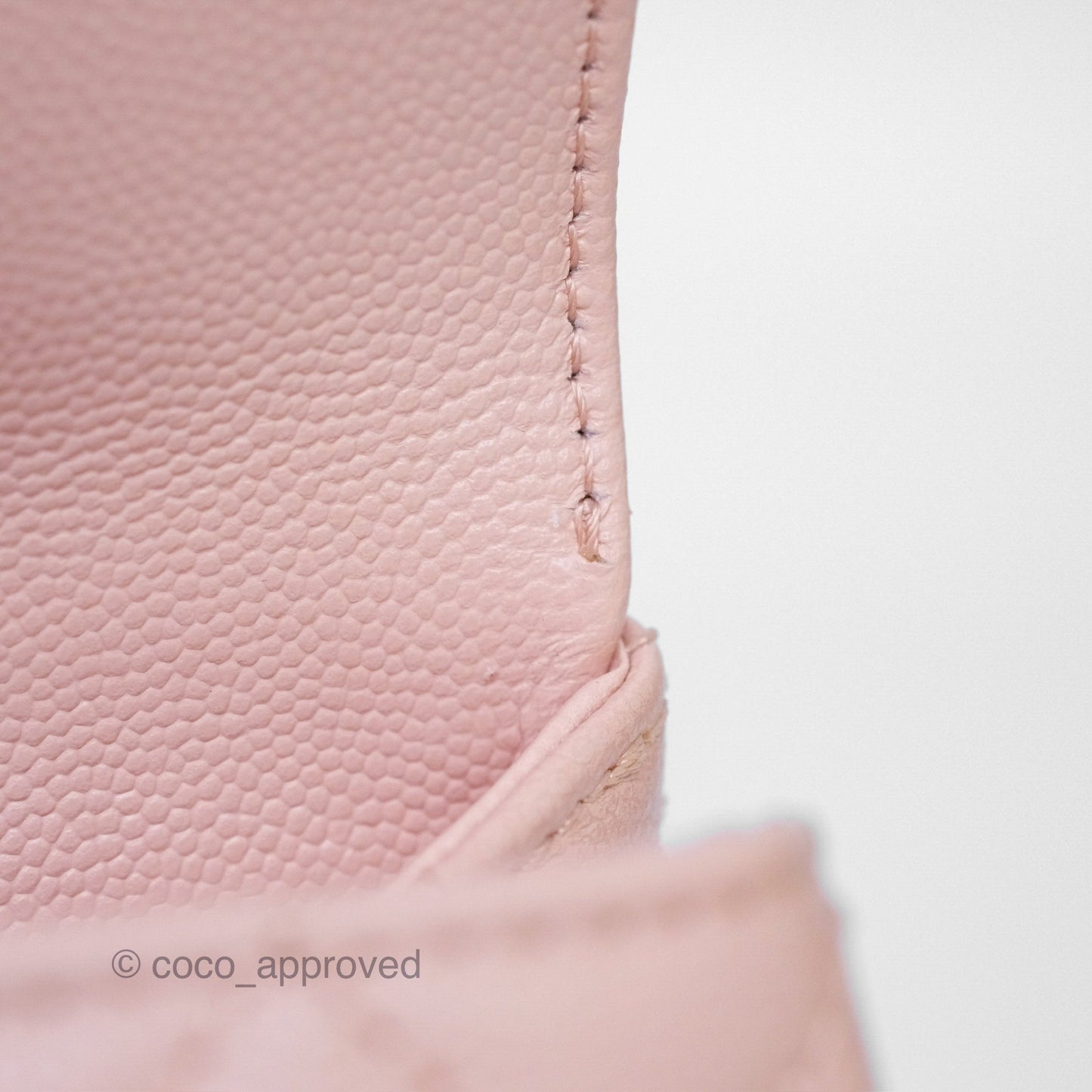 Chanel Small Coco Handle Pink Caviar Gold Hardware