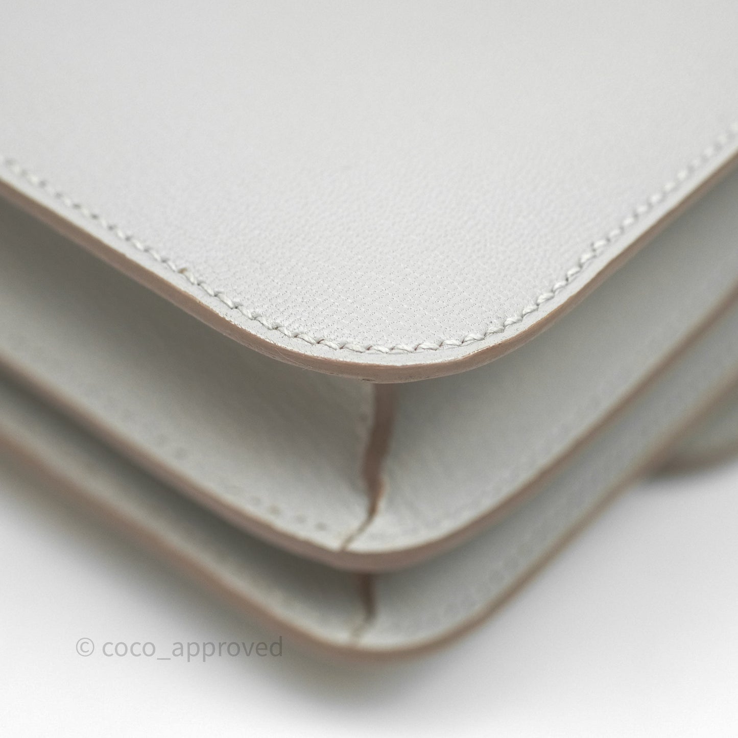 Hermès Constance Mini 18cm Mirror Gris Perle 80 Chevre Mysore Gold Hardware