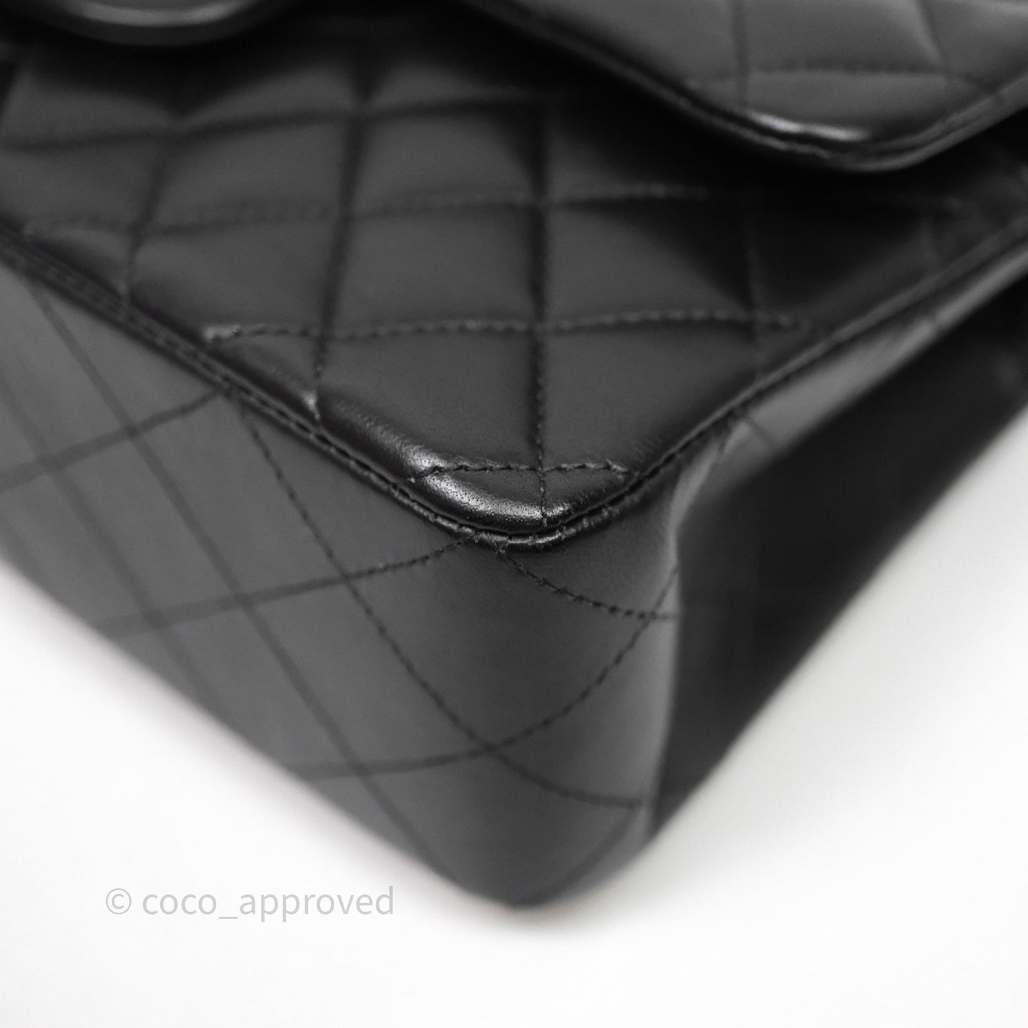 Chanel Small Classic Flap Quilted Black Lambskin Gold Hardware