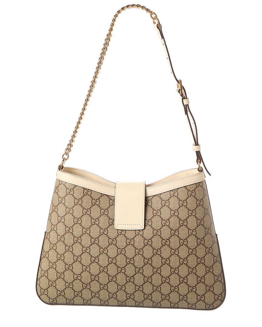 Luxury Gucci Trending 2025 Padlock Medium GG Supreme Canvas & Leather Shoulder Bag