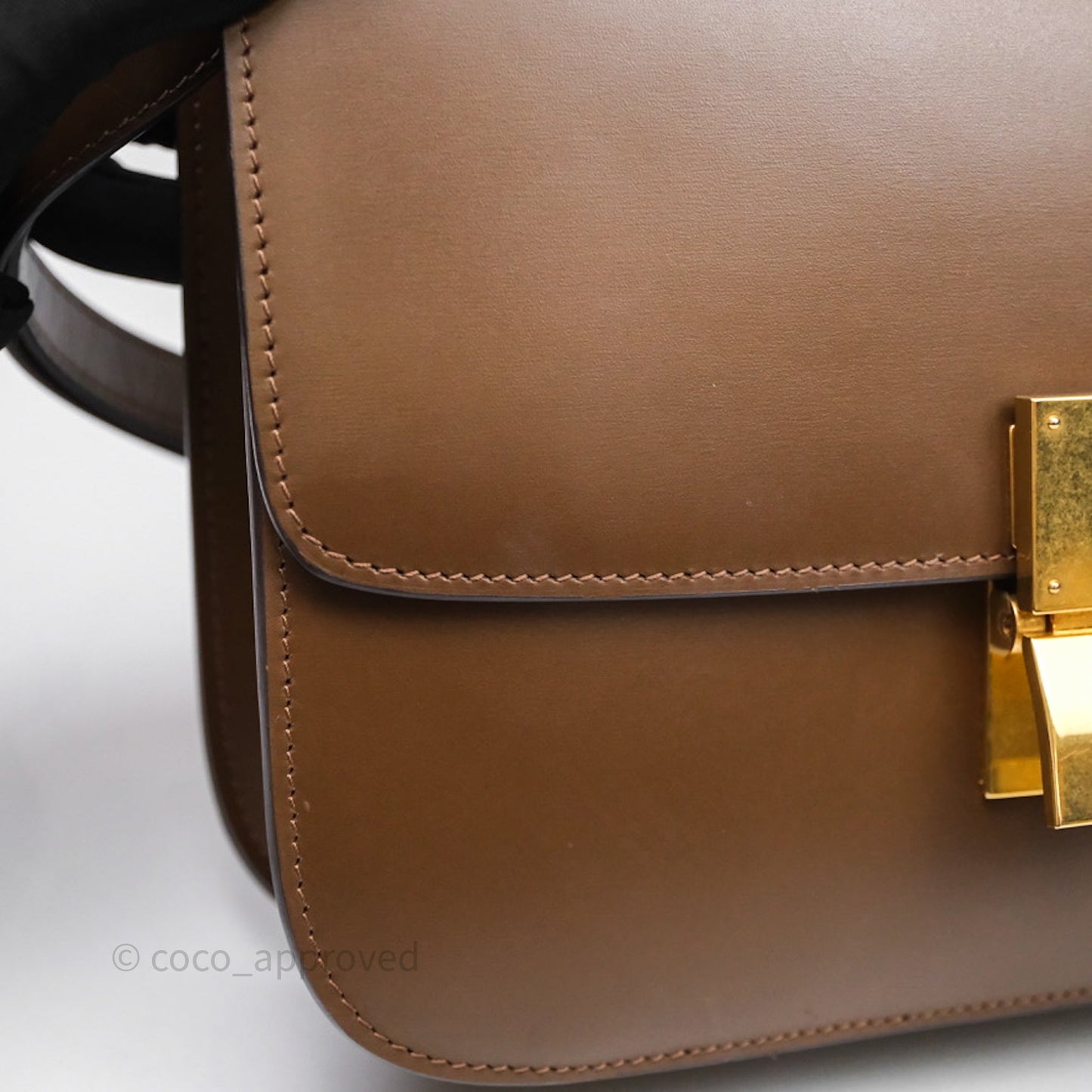 Celine Medium Classic Box Flap Caramel Calfskin