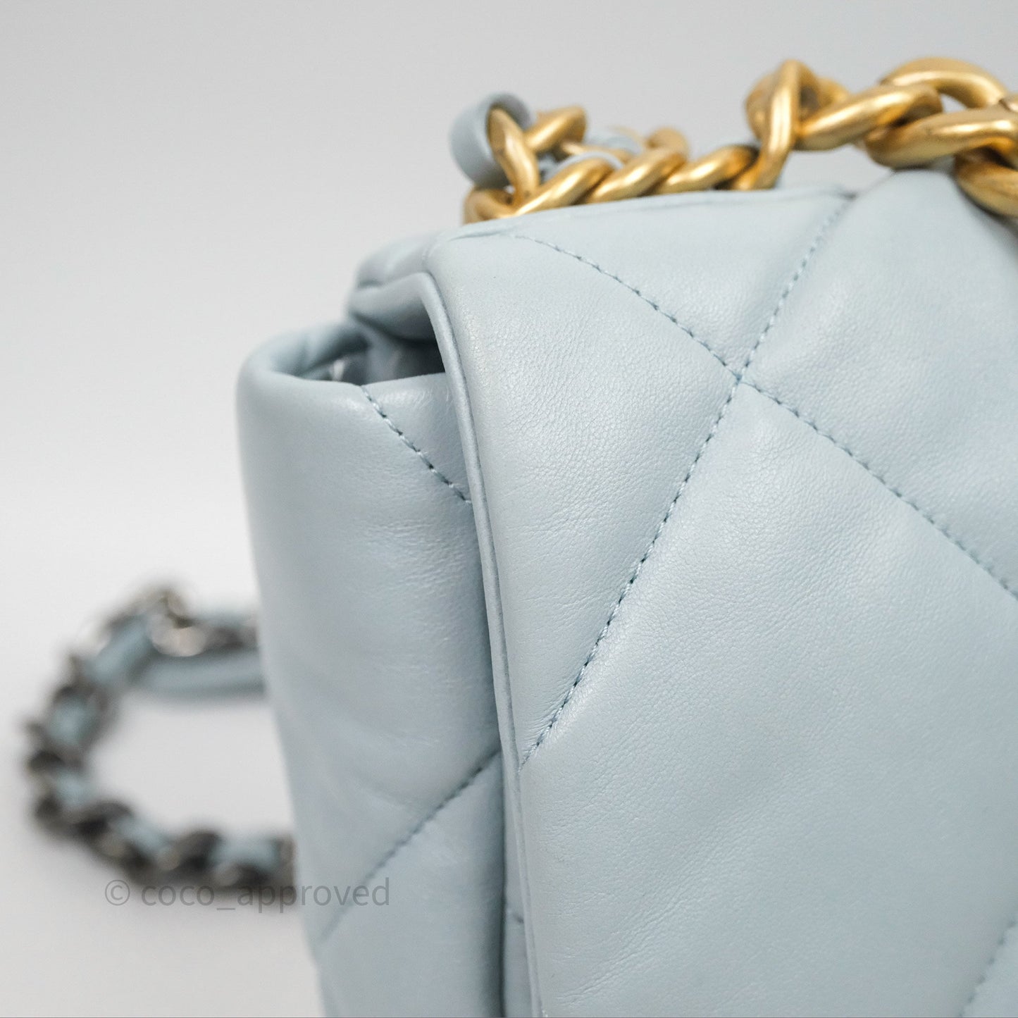 Chanel 19 Medium Blue Mixed Hardware