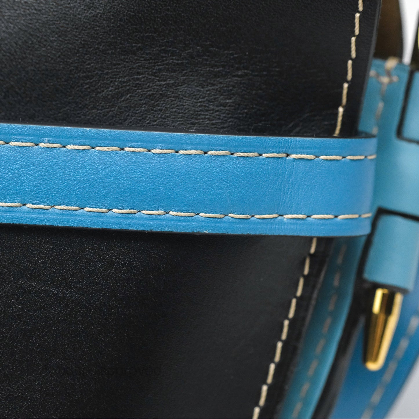 Loewe Small Gate Bag Smooth Calfskin in Black and Blue