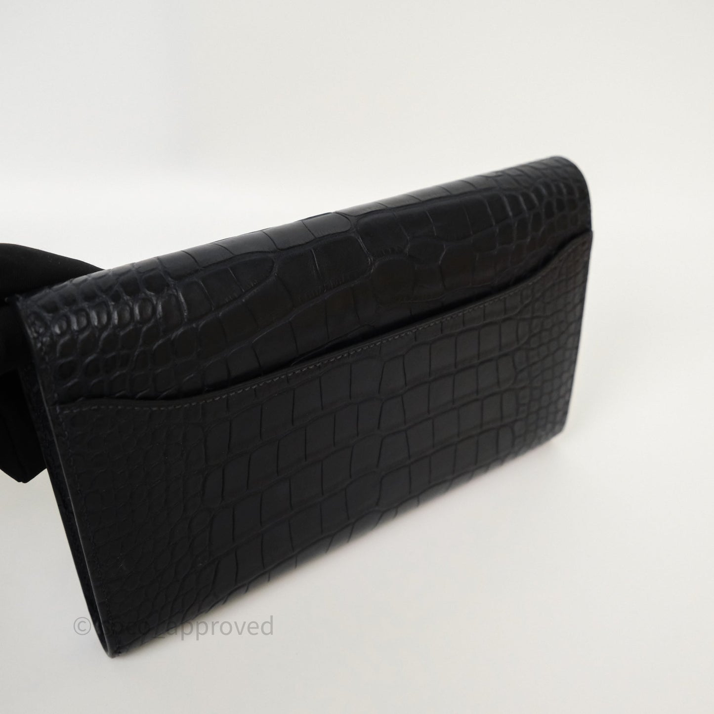 Hermes Constance Wallet Bleu Nuit 2Z Matte Alligator Ombre Lizard Buckle