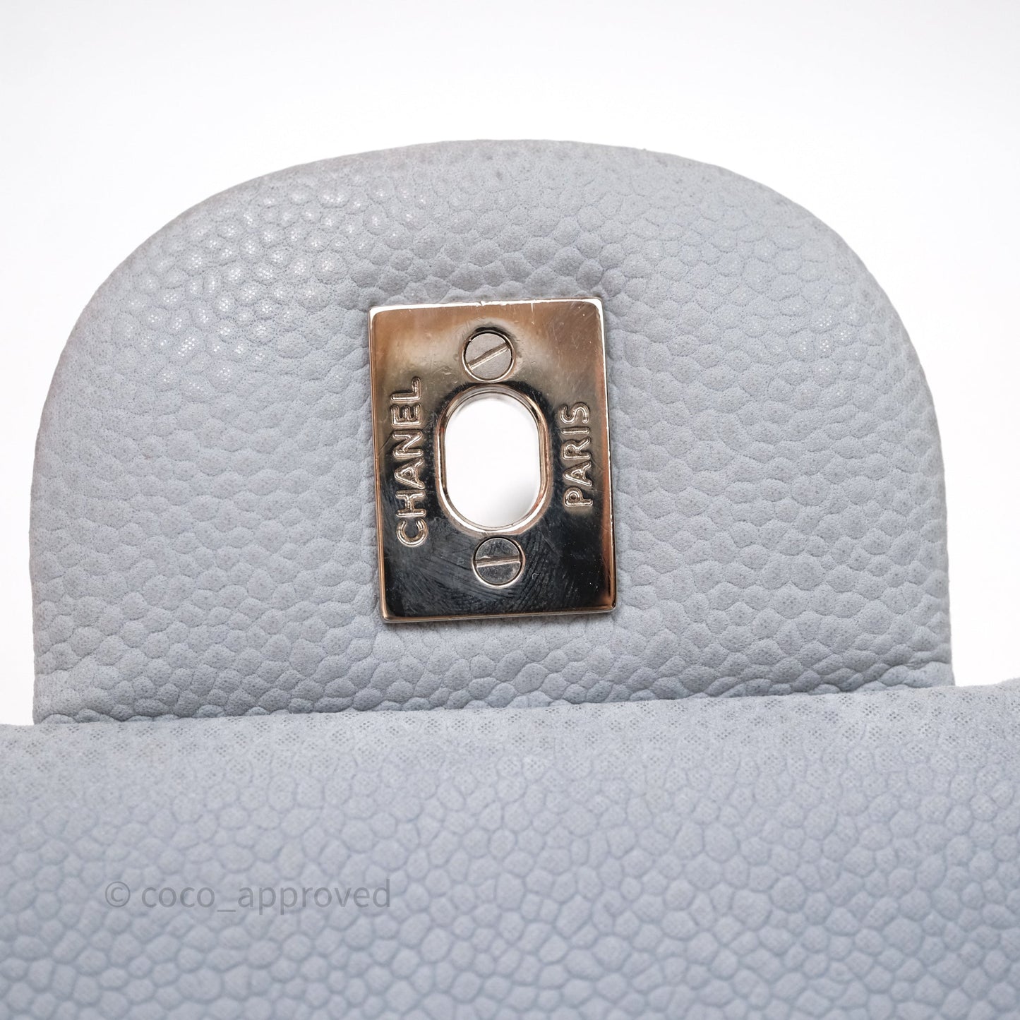 Chanel Jumbo Double Flap Grey Caviar Gold Hardware⁣⁣