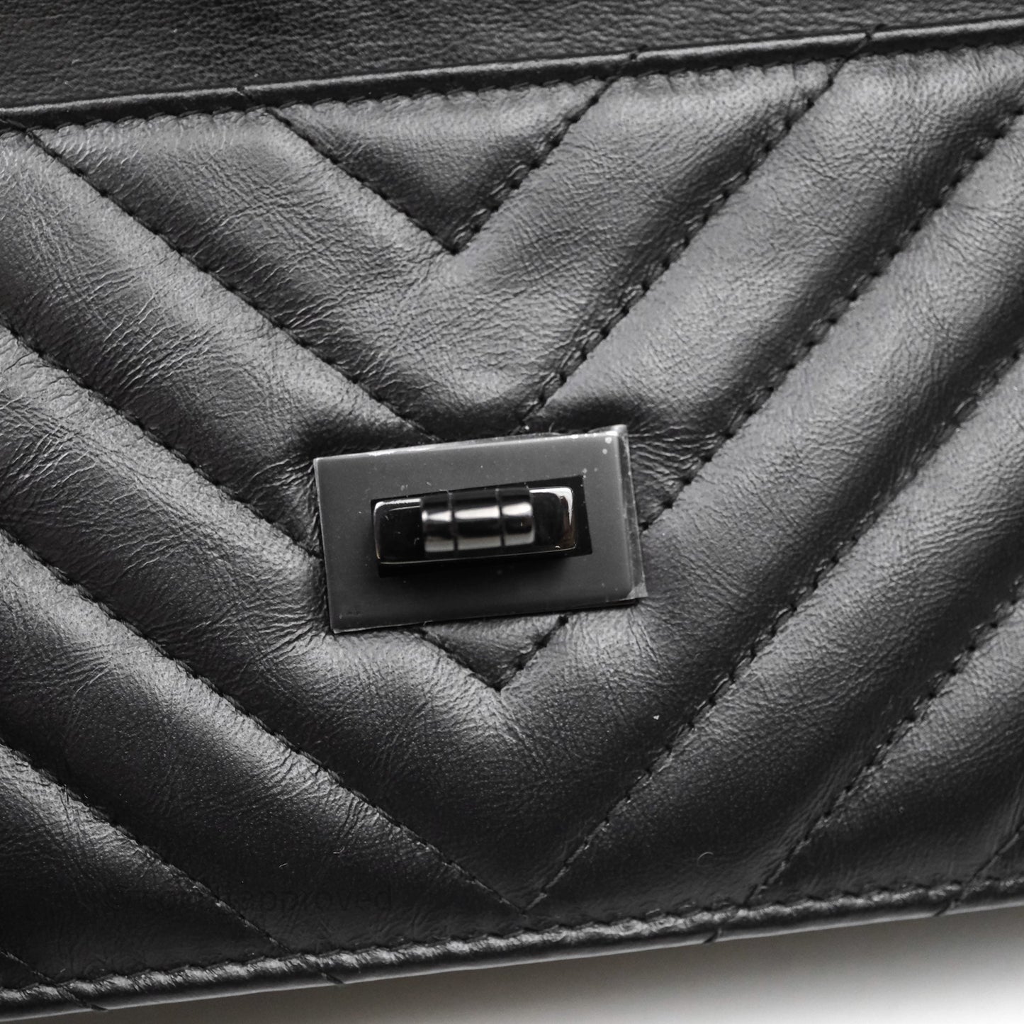 Chanel WOC Chevron Reissue So Black Calfskin