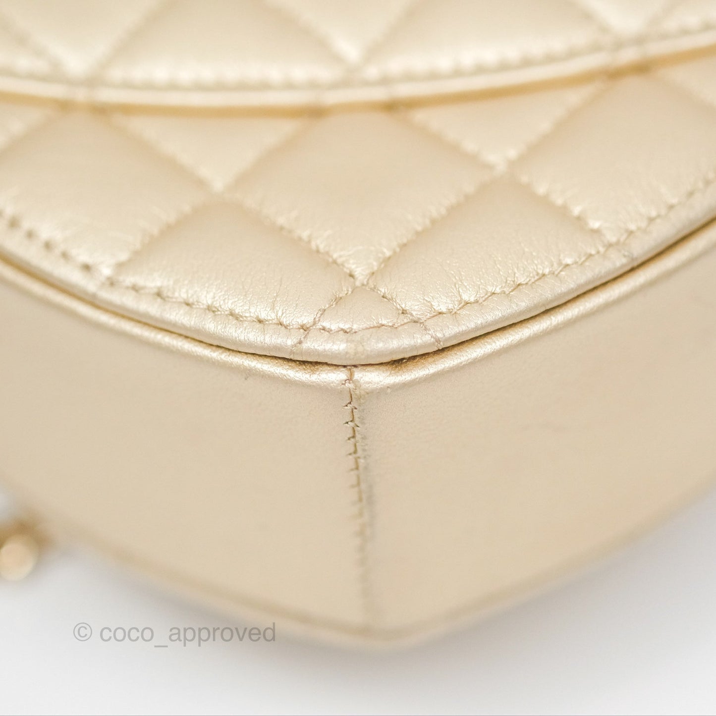 Chanel Small Heart Bag Gold Lambskin Gold Hardware 22S
