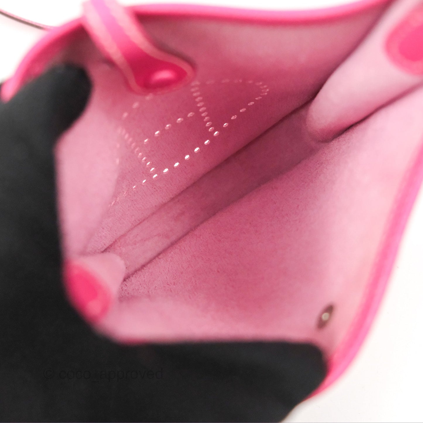 Hermès Mini Evelyne 16 Hot Pink Epsom Palladium Hardware