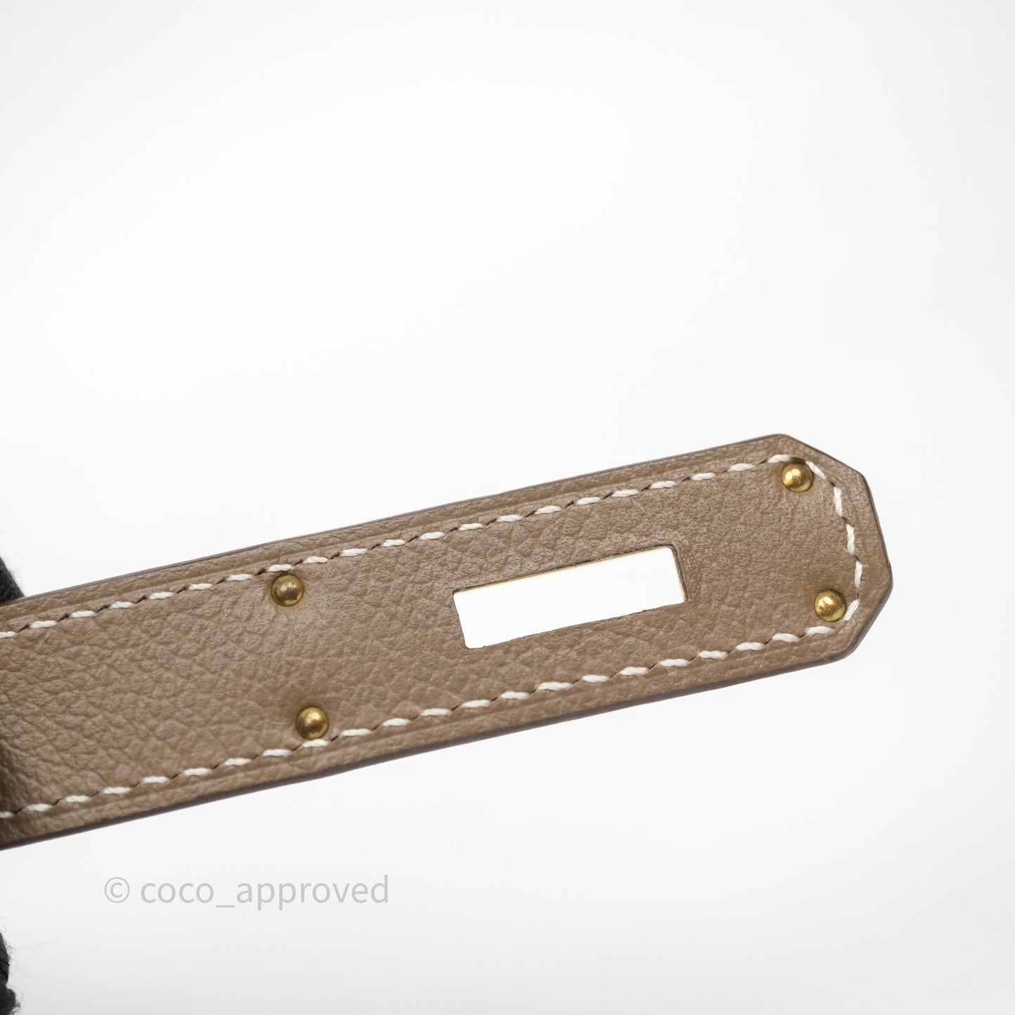 Hermès Mini Jypsiere Etoupe 18 Evercolor Gold Hardware