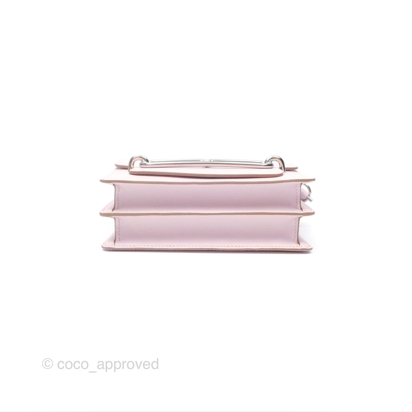 Hermès Roulis Mini 18 Mauve Pale Evercolor Palladium Hardware